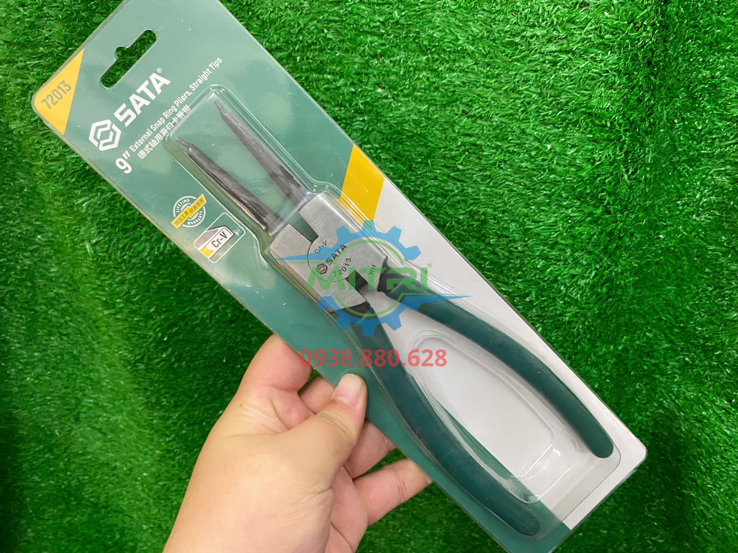 Kìm lấy phe ngoài mũi thẳng Sata 72013 9 inch chính hãng