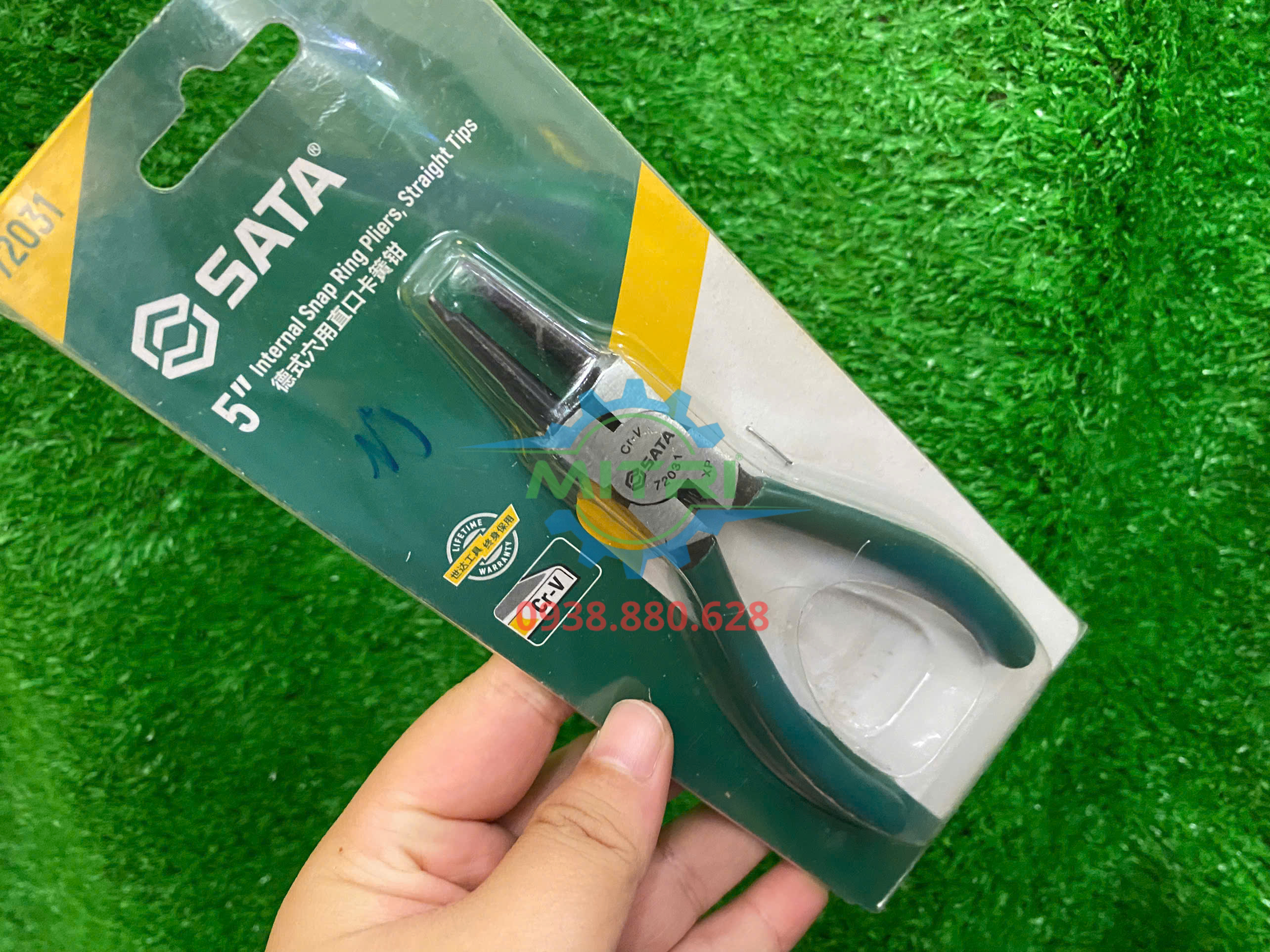 Kìm lấy phe trong mũi thẳng Sata 72031 chính hãng 5 inch