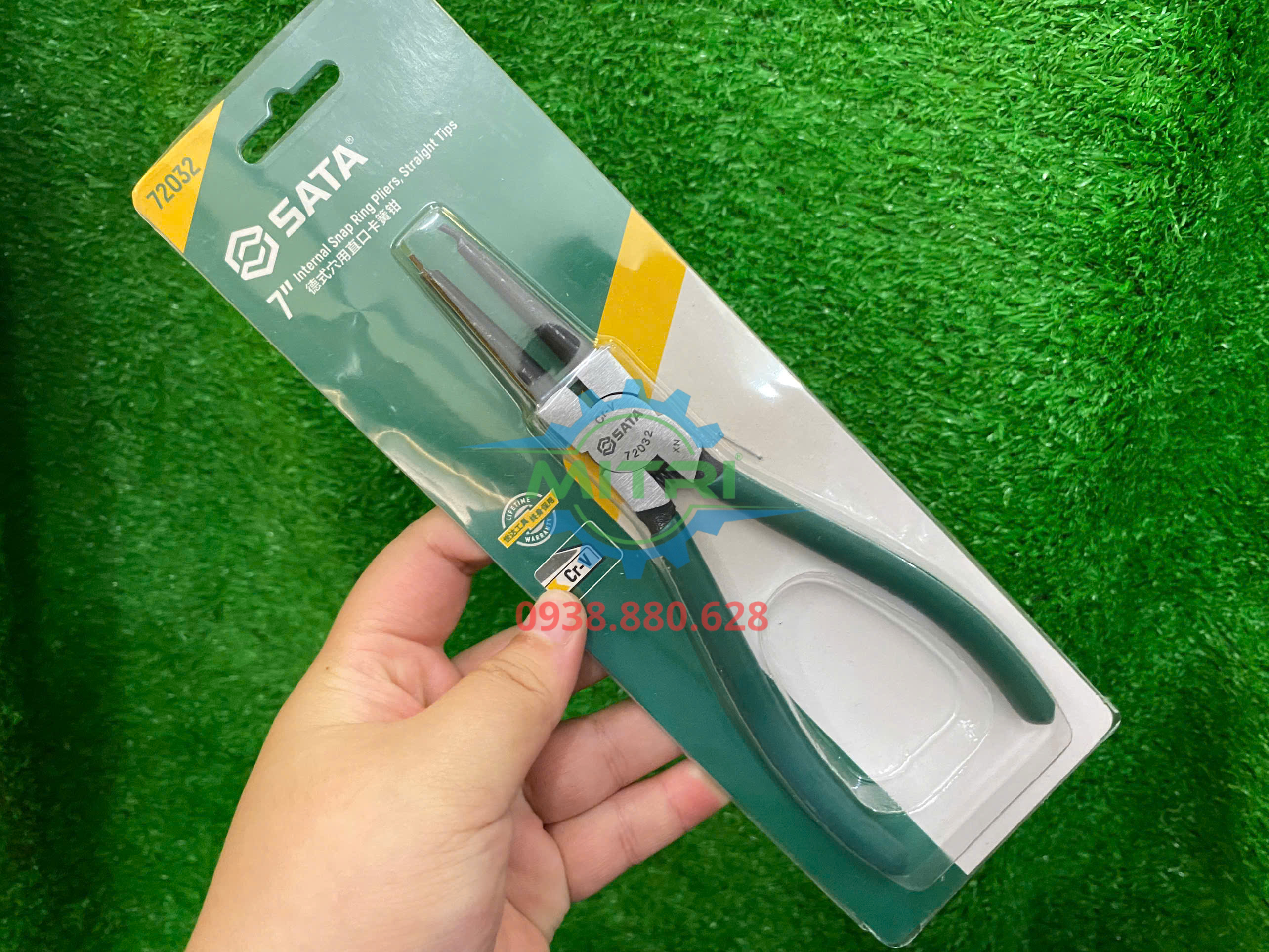 Kìm lấy phe trong mũi thẳng Sata 72032 chính hãng 7 inch