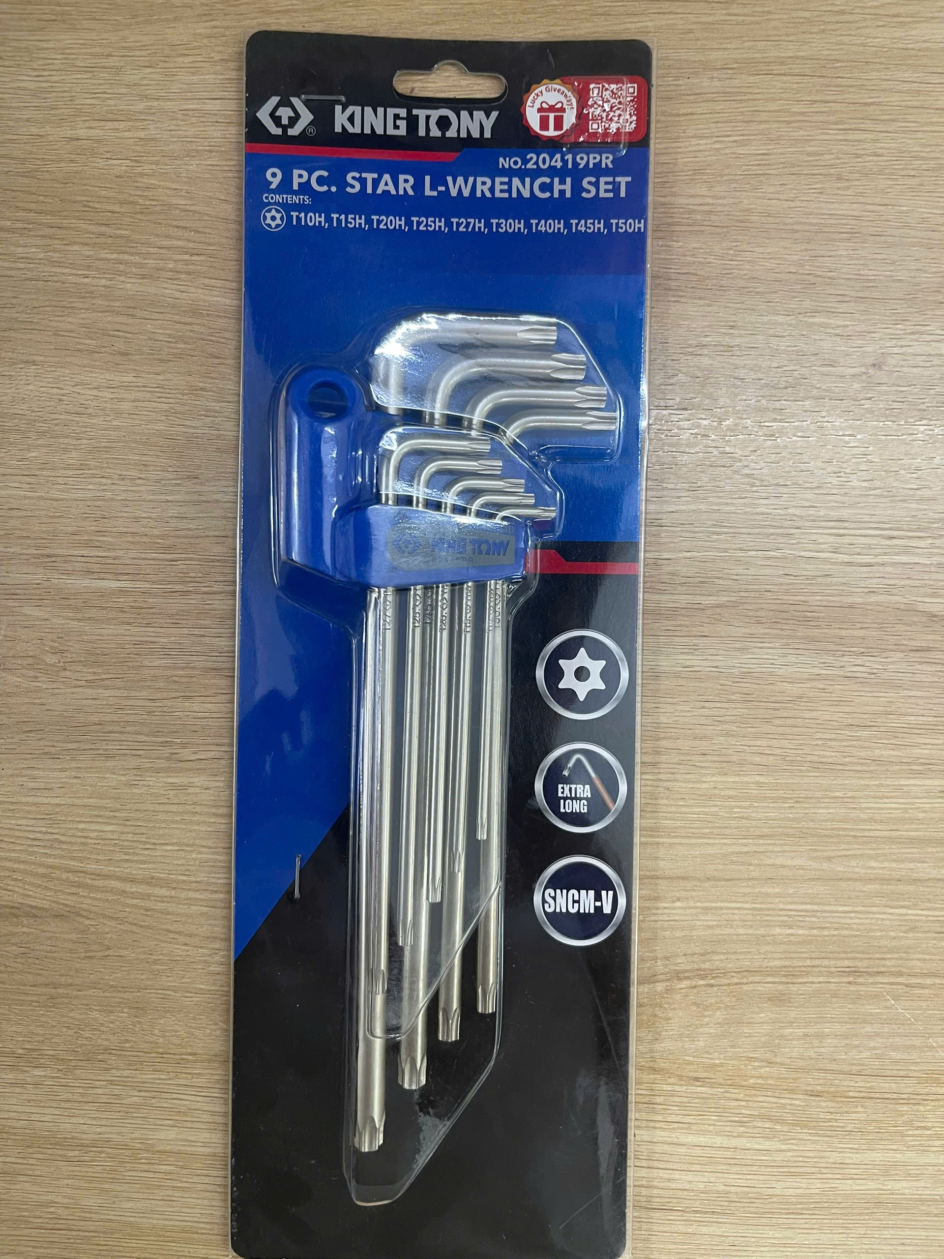 Bộ chìa lục giác 9 cái Kingtony 20419PR