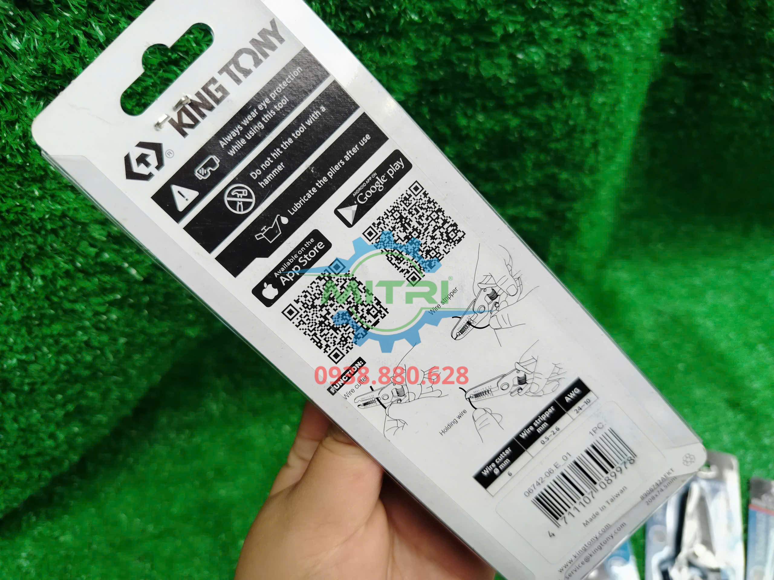 Kìm tuốt dây Kingtony 6742-06 tuốt dây 0.5mm đến 2.6mm