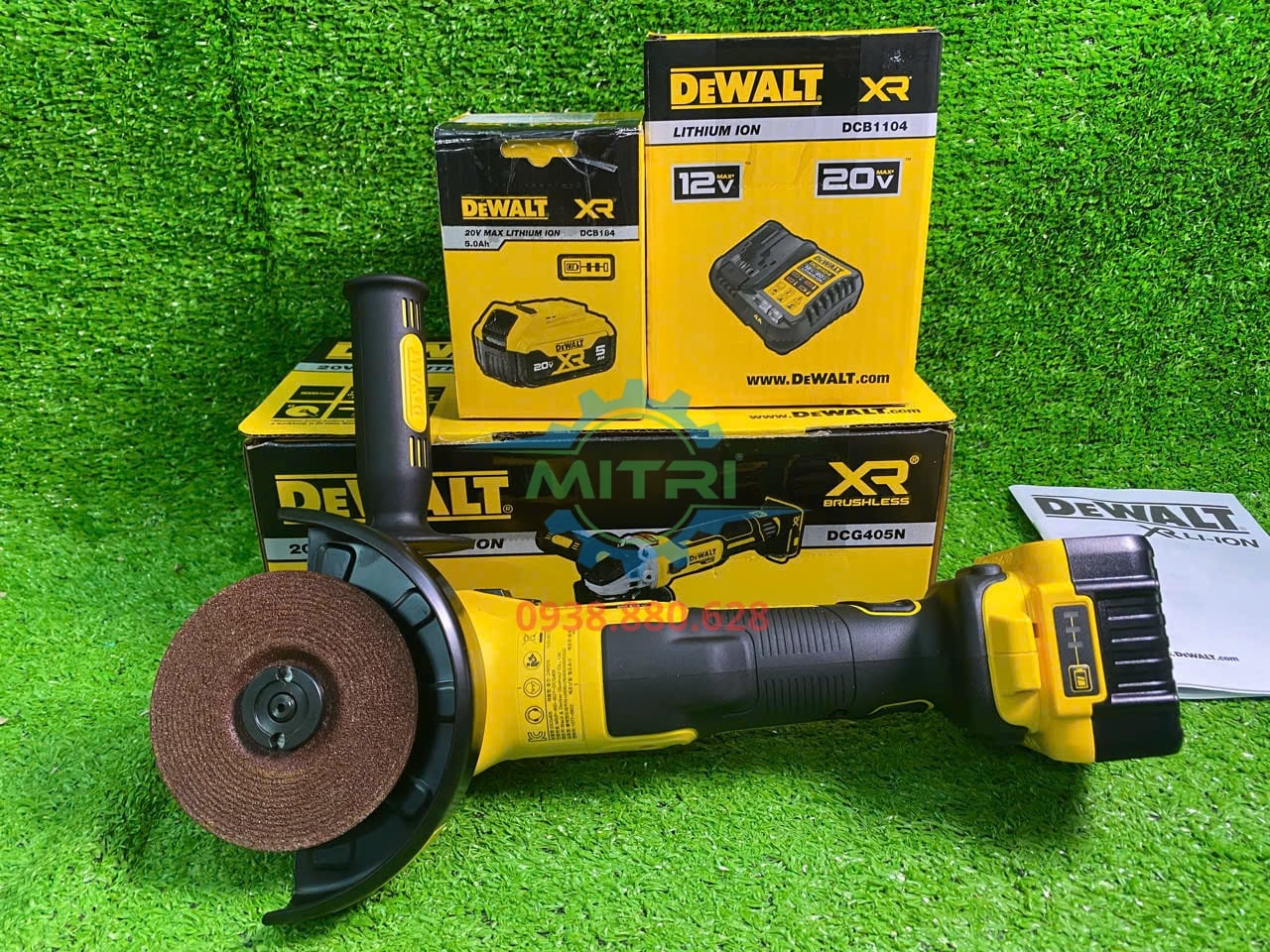Lắp đĩa cắt 100mm cho máy mài góc Dewalt DCG405N-KR đúng thông số sử dụng