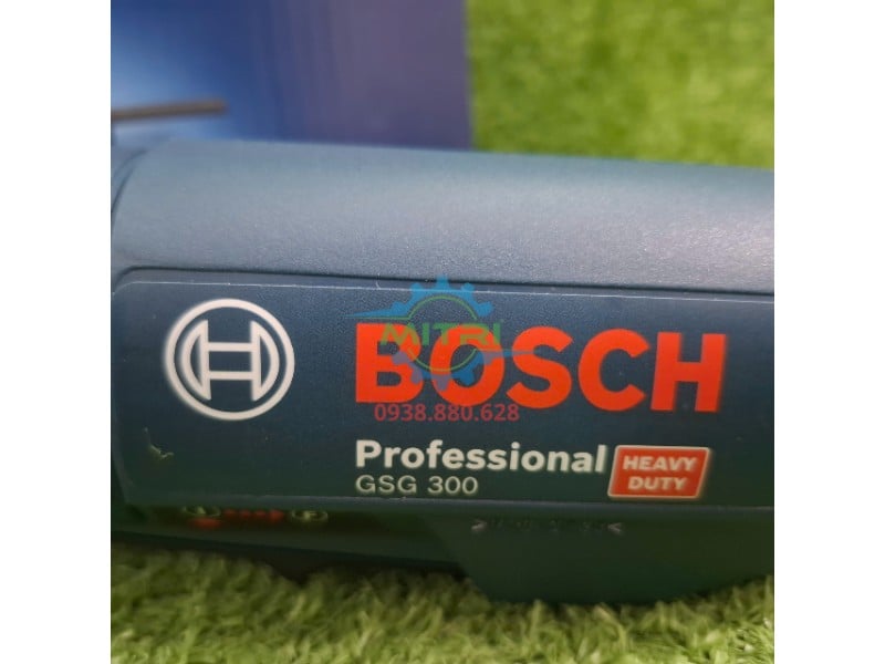 Logo Bosch đúc nổi trên thân máy cắt xốp GSG 300