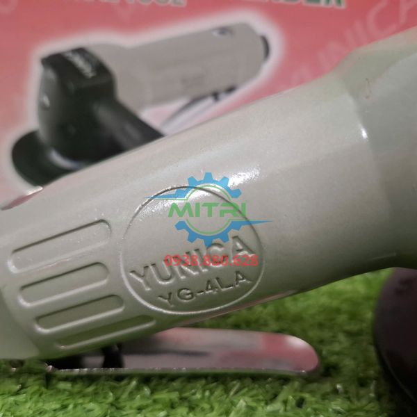Logo Yunica trên máy mài khí nén YG-4LA