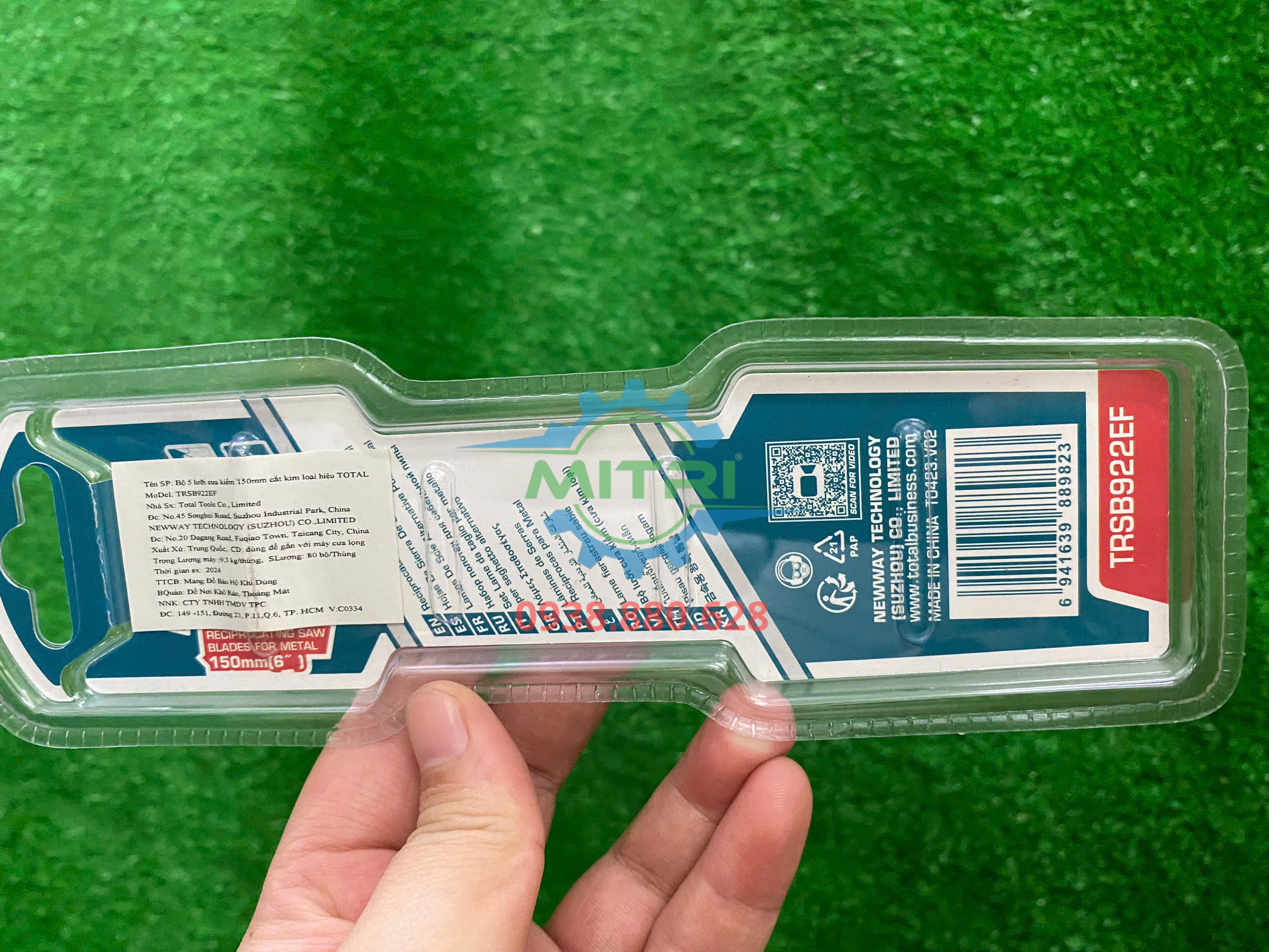 Lưỡi cưa kiếm Total 150mm cắt sắt nhôm inox chính xác