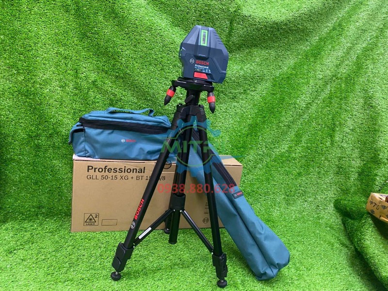 Máy cân mực 5 tia xanh Bosch GLL 50-15 XG chính hãng