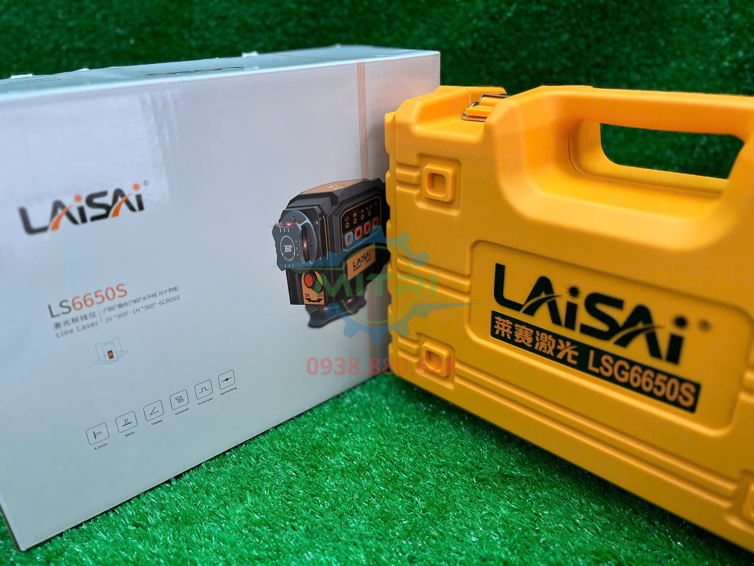 Máy cân mực laser Laisai LSG6650 với độ chính xác cao