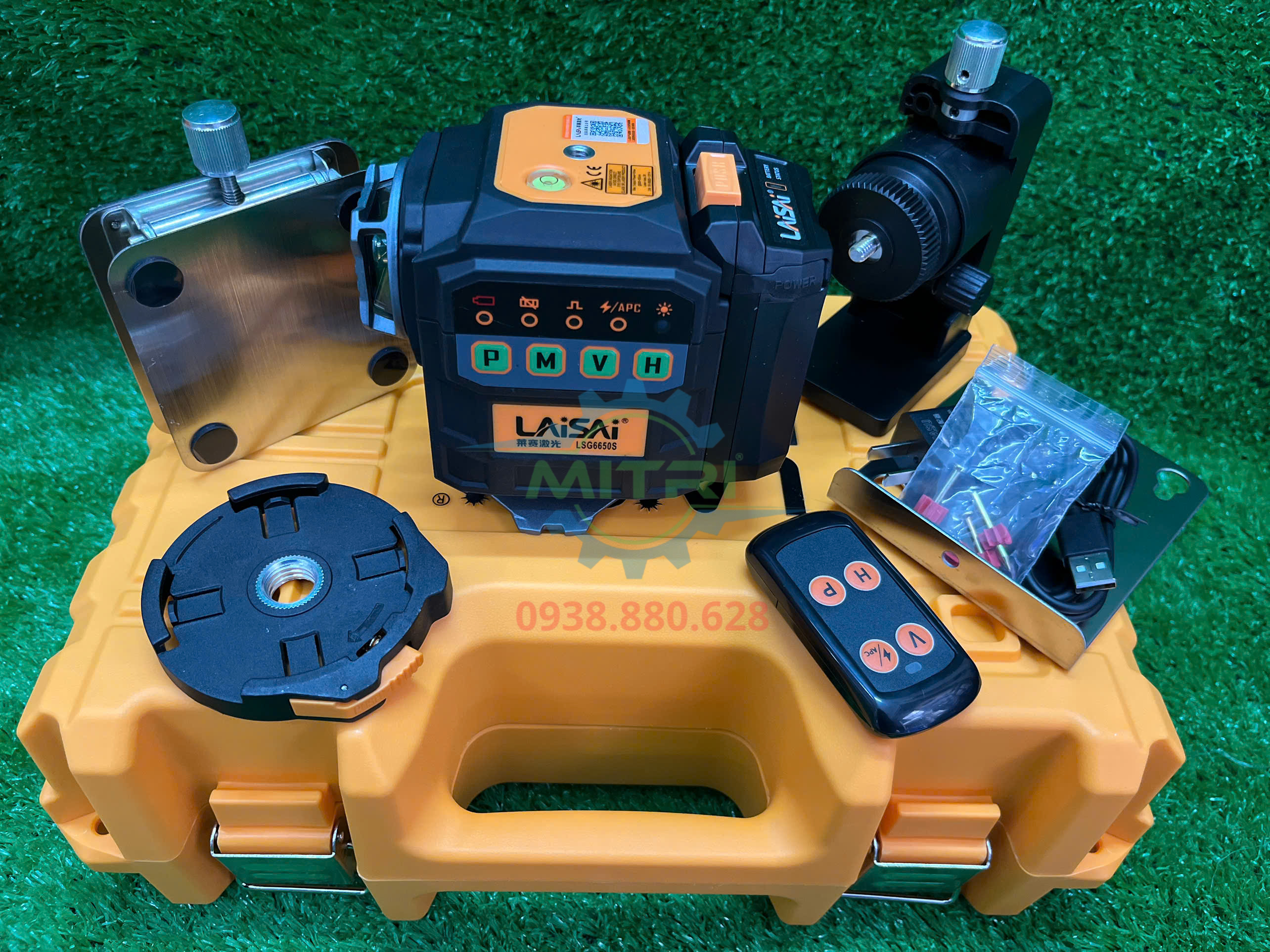 Máy cân mực laser Laisai LSG6650 12 tia xanh 360 độ