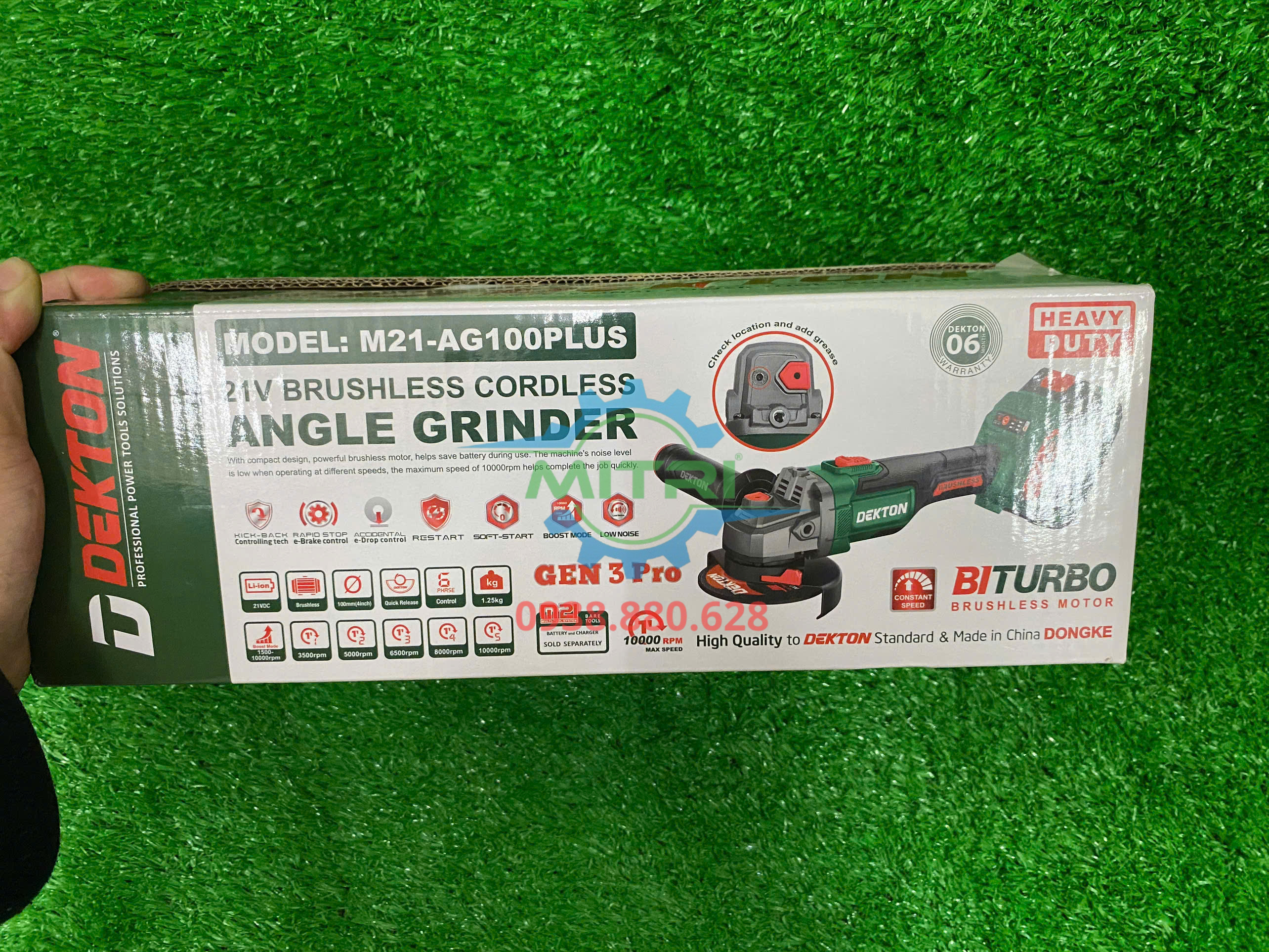 Máy cắt mài cầm tay dùng pin Dekton M21-AG100PLUS