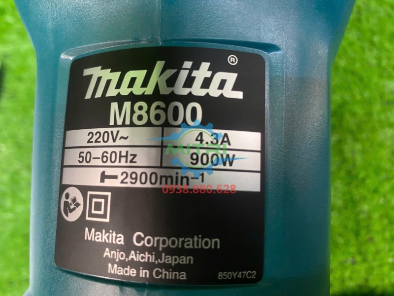 Tem thông số kỹ thuật máy đục bê tông Makita M8600B