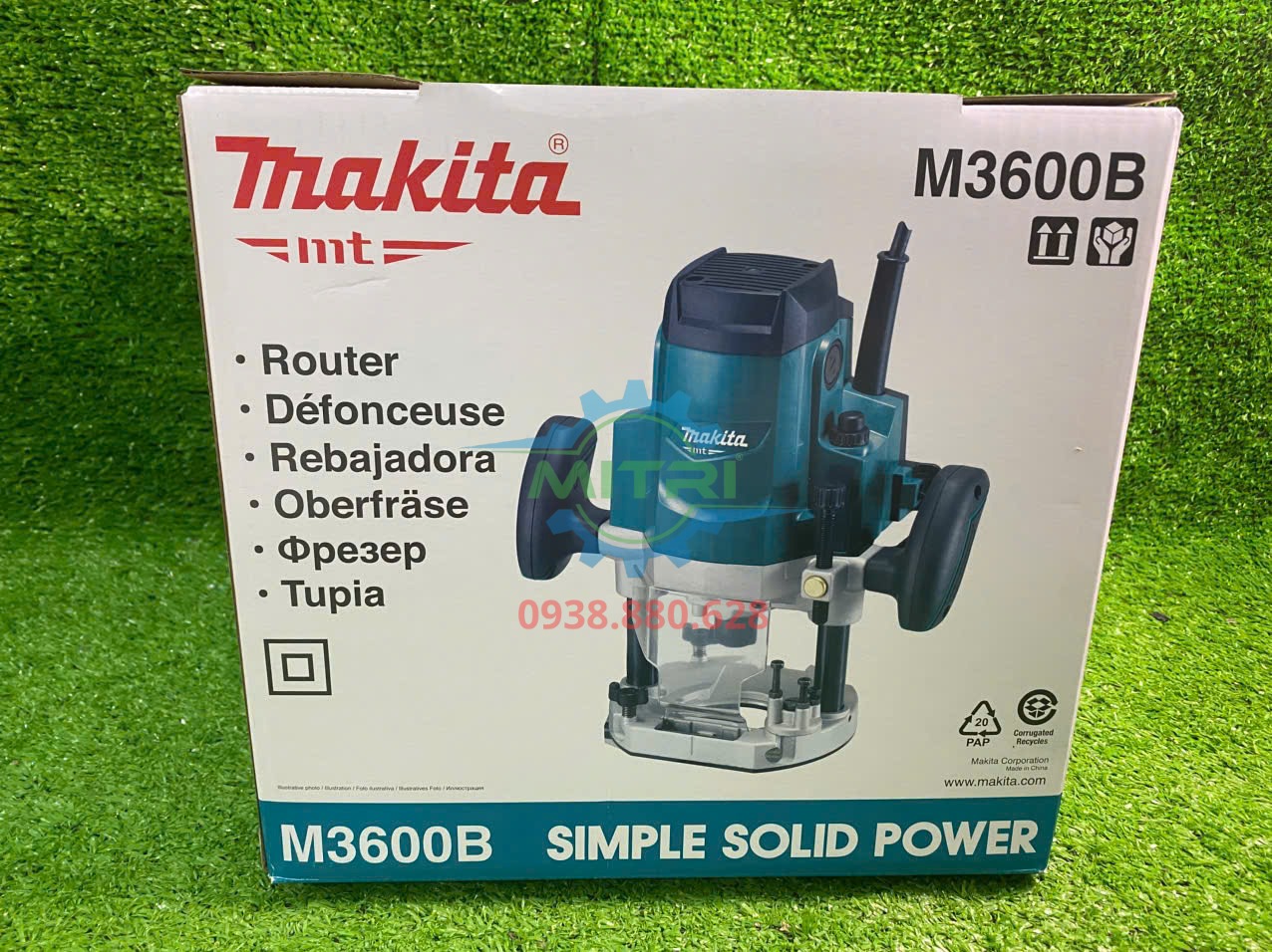Máy phay Makita M3600B công suất 1.650W dùng gia công gỗ