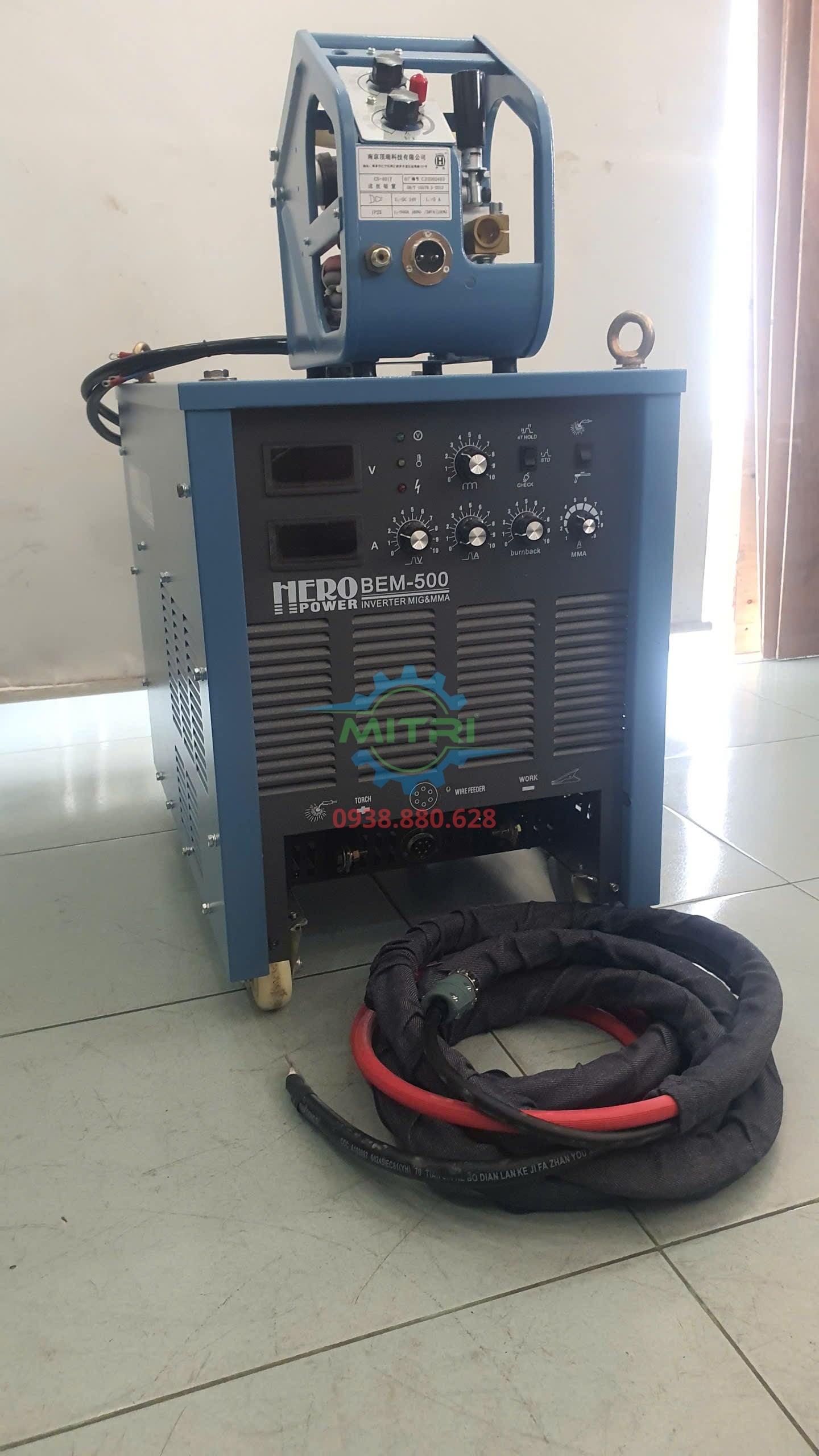 Máy hàn MIG Hero BEM-500 500A 3 pha kèm bộ cấp dây rời có sẵn tại Minh Triết