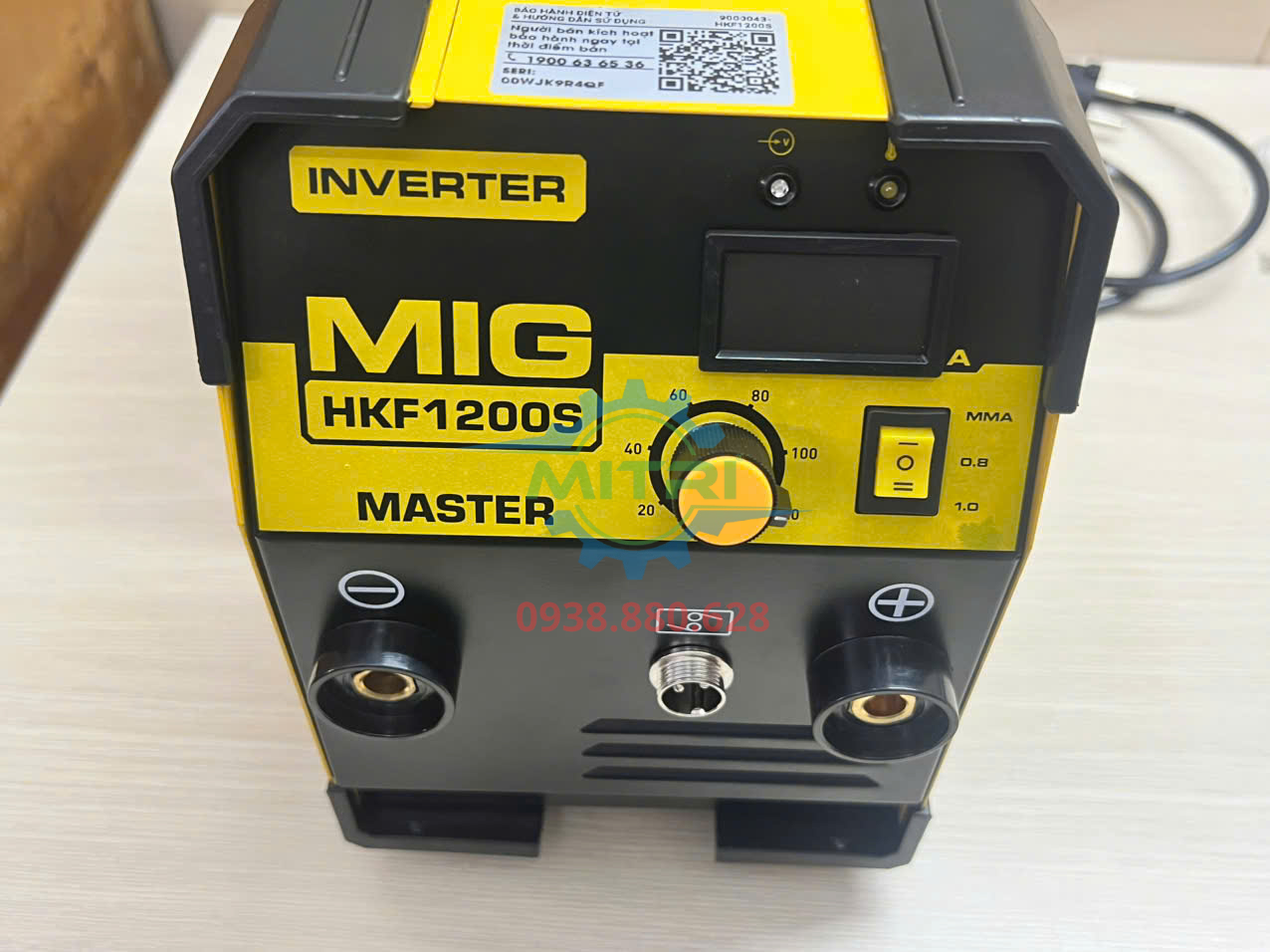 Máy hàn MIG không cần bình khí Hồng Ký HKF1200S dùng dây lõi thuốc