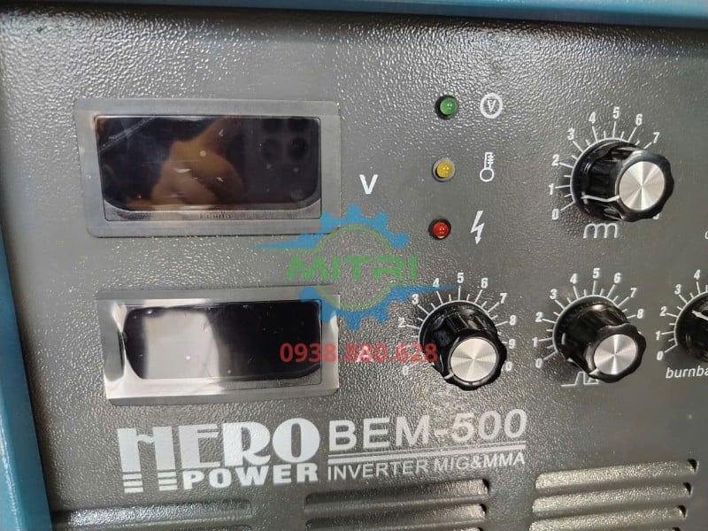 Cụm màn hình và núm chỉnh máy hàn HERO BEM-500