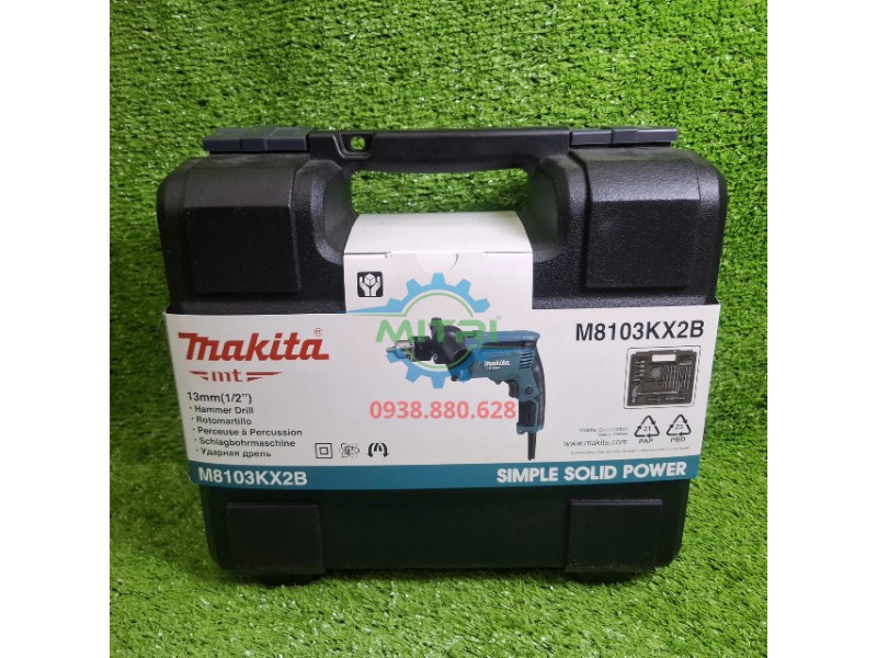 Vali máy khoan Makita M8103KX2B khi đóng