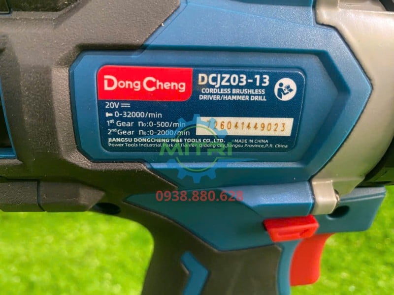 Tem thông số kỹ thuật máy khoan Dongcheng DCJZ03-13