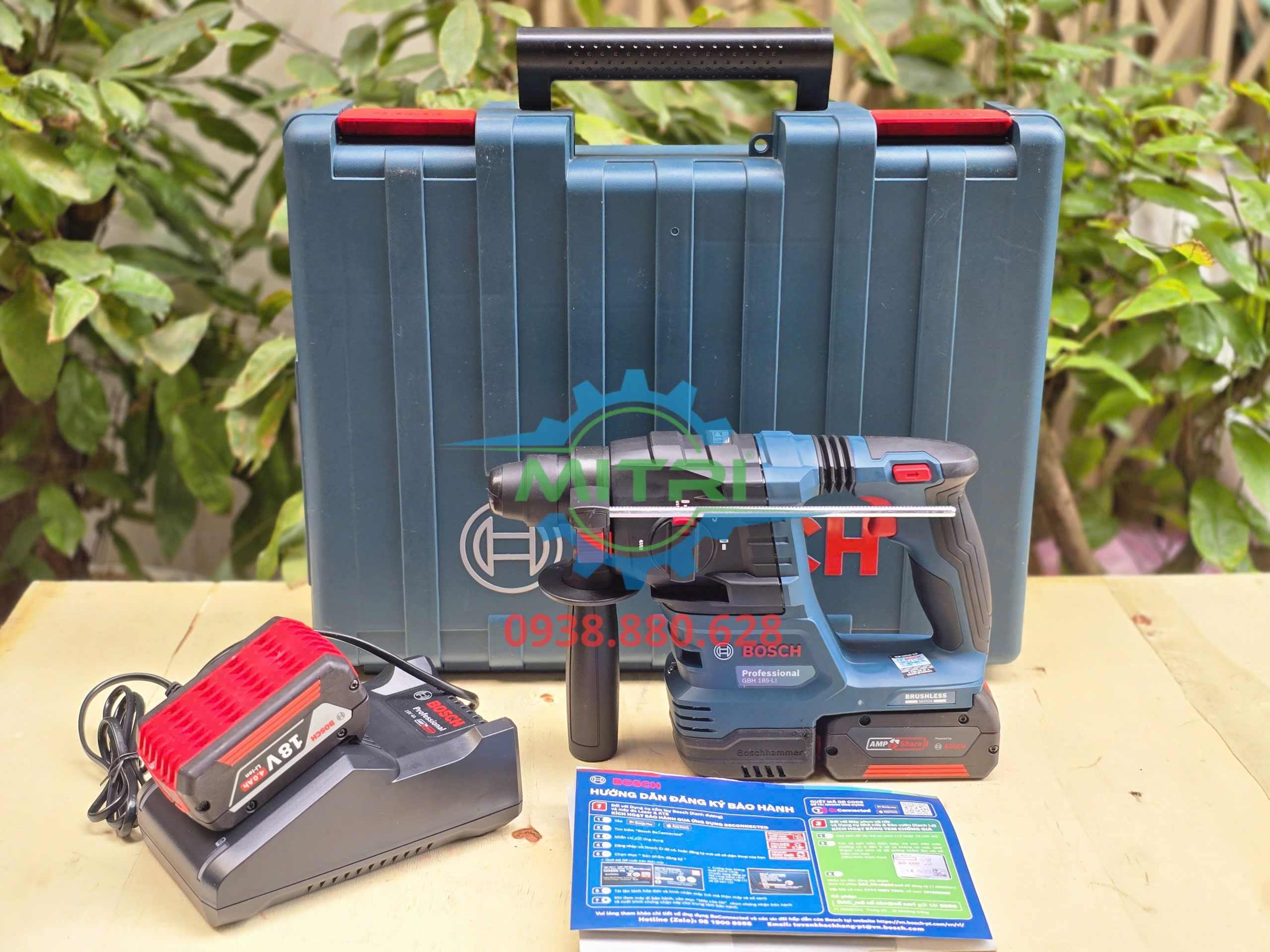 Máy khoan búa dùng pin Bosch GBH 185-LI 18V khoan bê tông