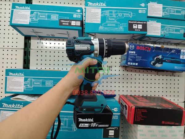 Máy khoan búa vặn vít Makita DHP484RTE có sẵn tại Minh Triết