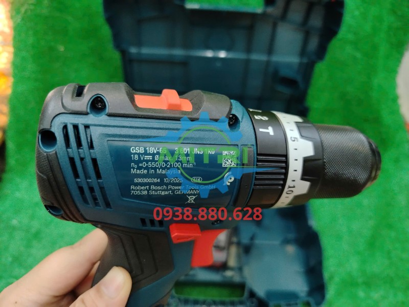 Máy khoan pin Bosch GSB 18V-65 brushless không chổi than