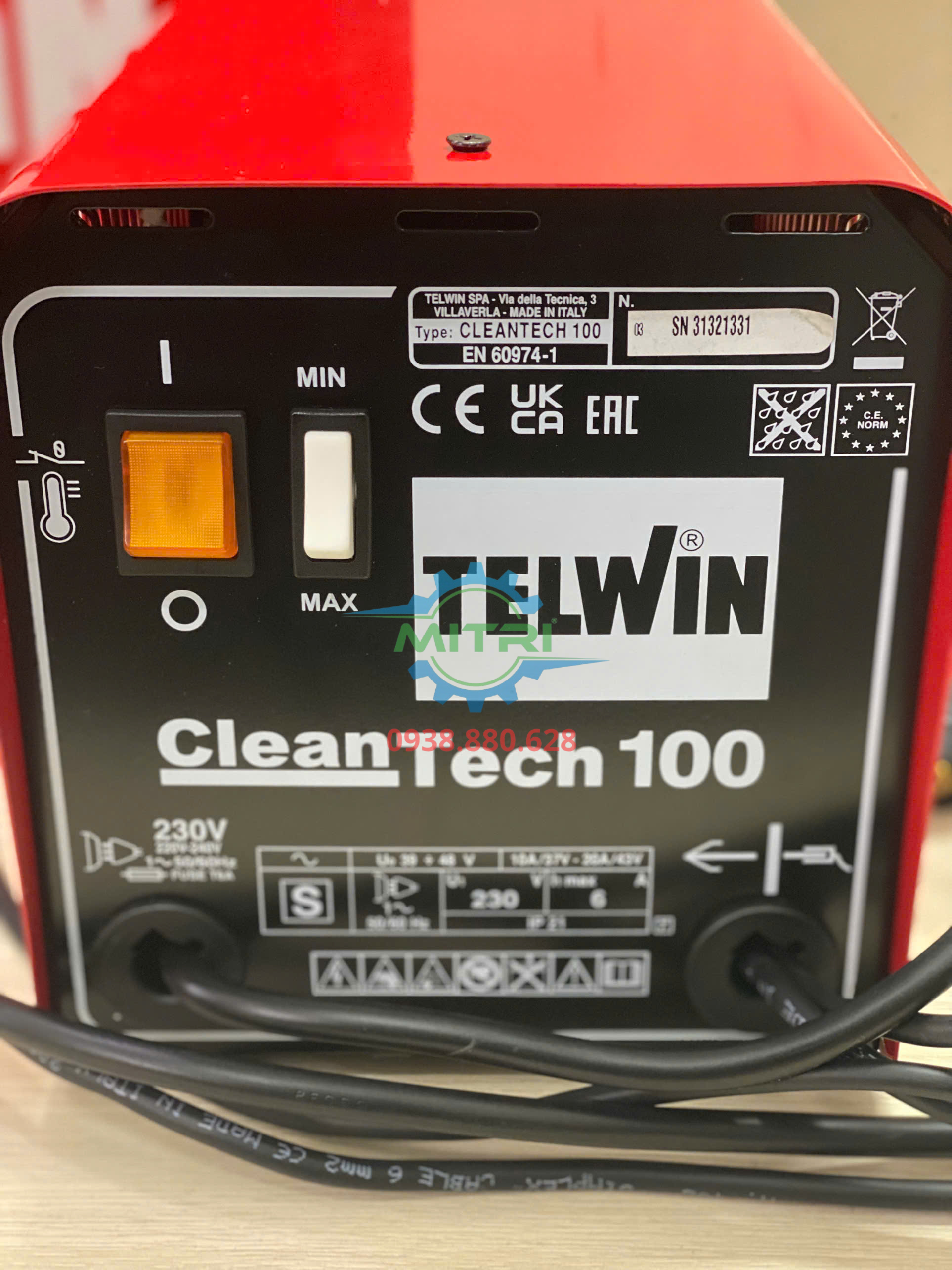 Máy làm sạch mối hàn Telwin Cleantech 100 dùng điện 220V