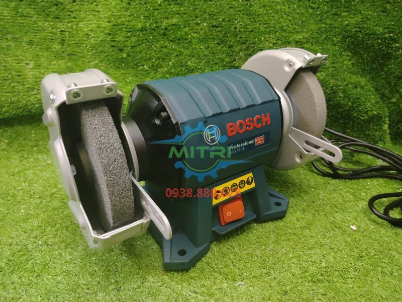 Máy mài bàn Bosch GBG 35-15 toàn bộ góc trái thực tế