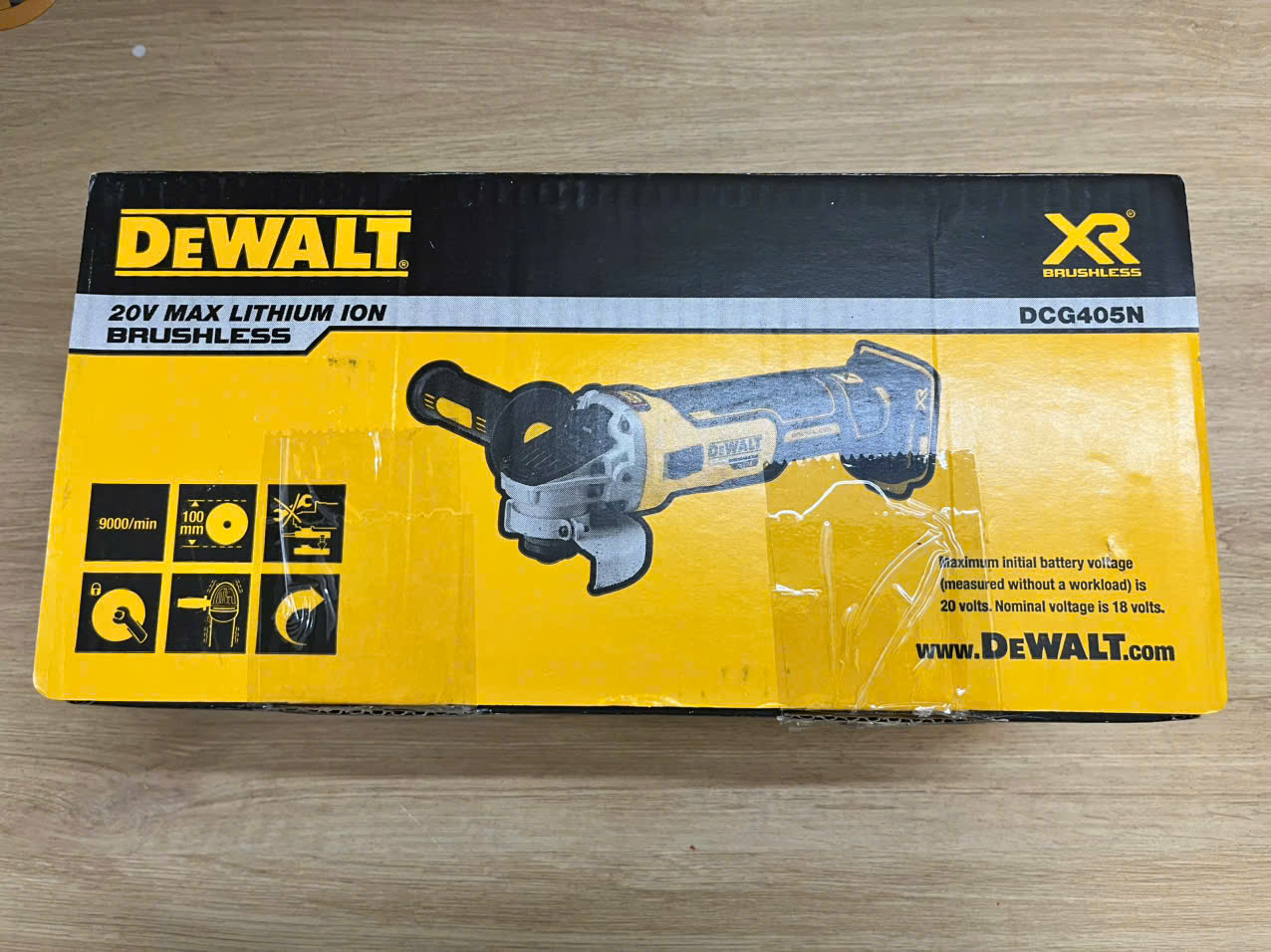 Máy mài cầm tay Dewalt DCG405N-B1 20V chính hãng