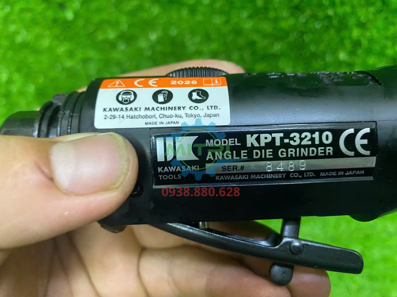 Máy mài đầu trụ Kawasaki KPT-3210 dùng phá ba via và sửa mép chi tiết