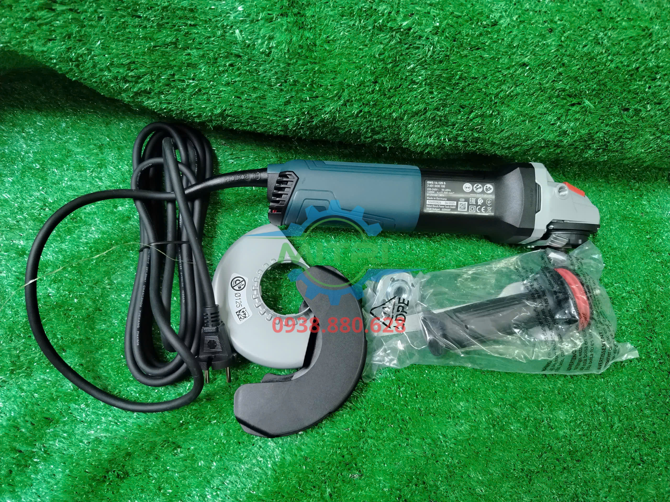 Máy mài góc Bosch GWS 14-125 S công suất 1400W có điều tốc chính hãng Heavy Duty tại Minh Triết