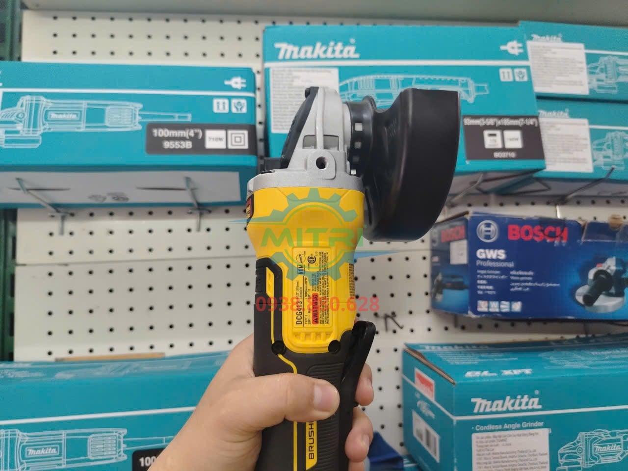 Máy mài góc dùng pin DeWALT DCG413B Máy mài góc dùng pin DeWALT DCG413B Brushless dành cho nhu cầu kỹ thuật