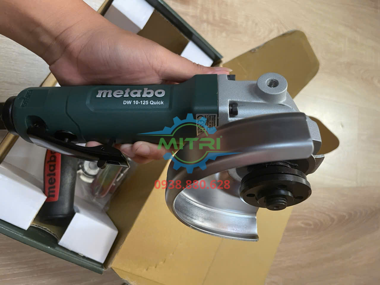 Máy mài góc khí nén Metabo DW 10-125 QUICK thiết kế chuẩn công nghiệp