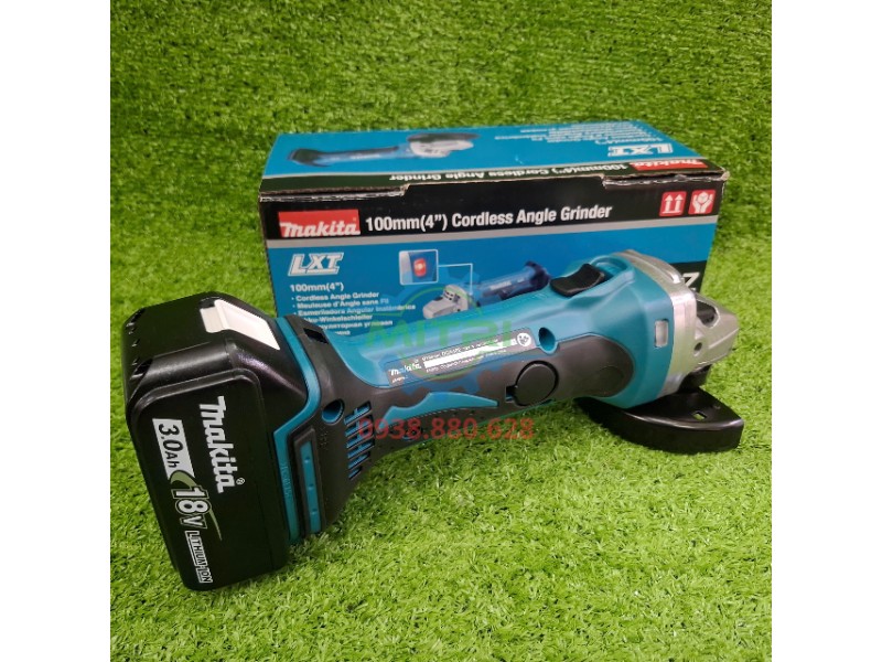 Máy mài góc Makita DGA402RFE gắn pin 18V