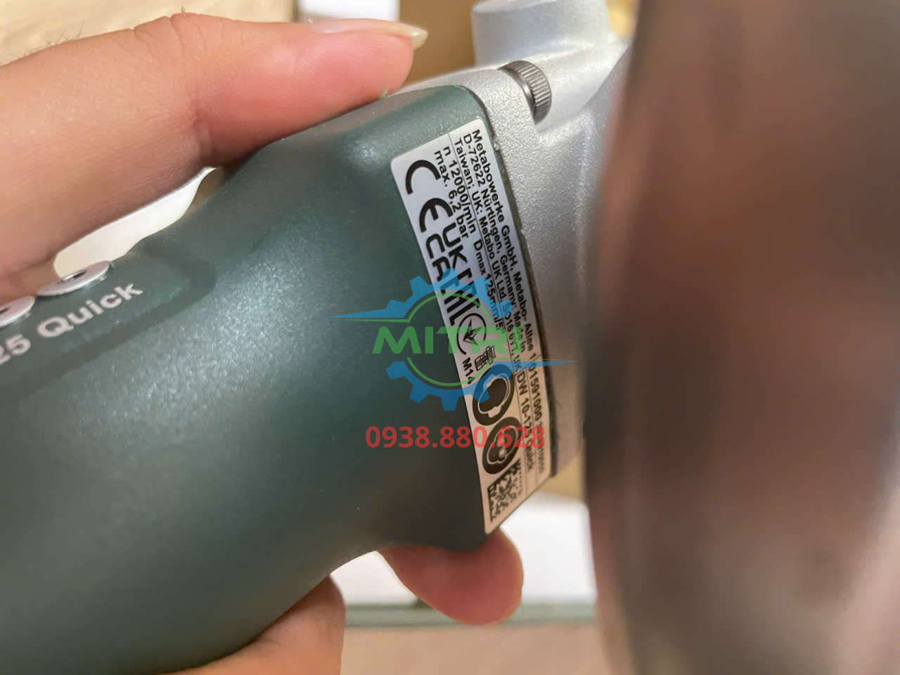 Thực tế máy mài hơi Metabo DW 10-125 QUICK tại Minh Triết