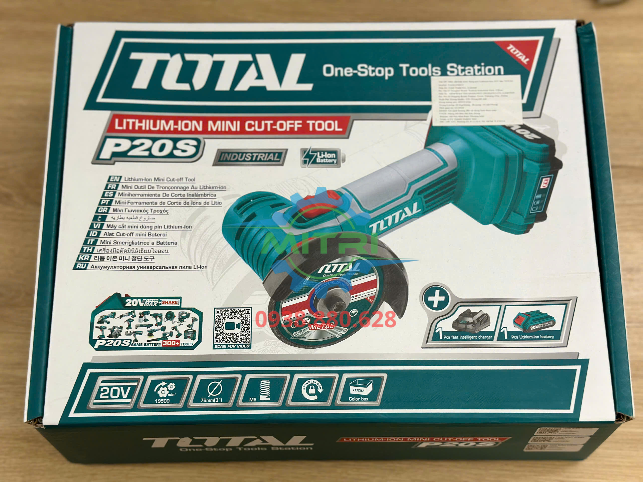 Máy mài mini Total TAGLI76017 dùng pin 20V đa dụng
