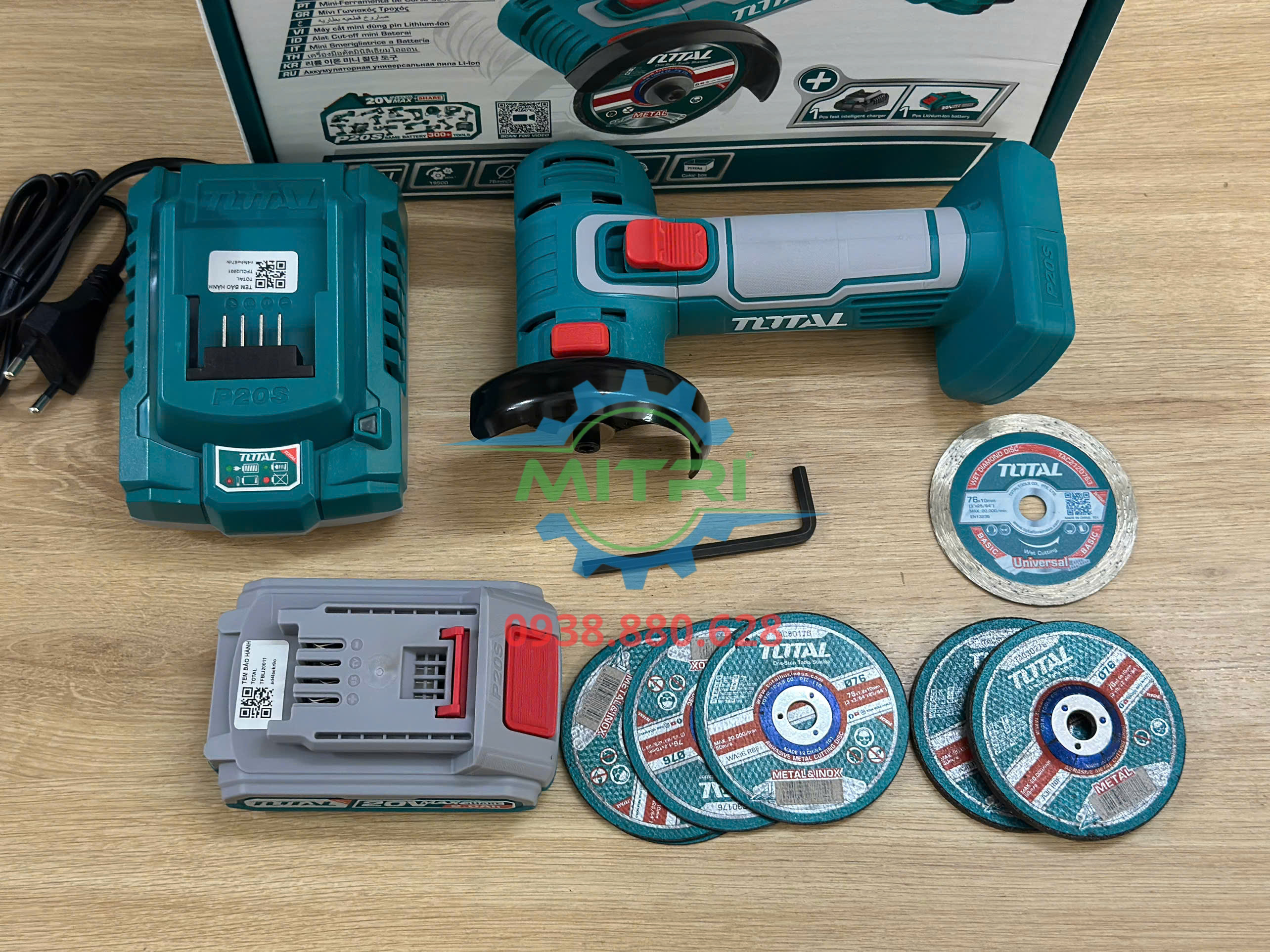 Máy mài mini dùng pin Lithium Ion 20V Total TAGLI76017