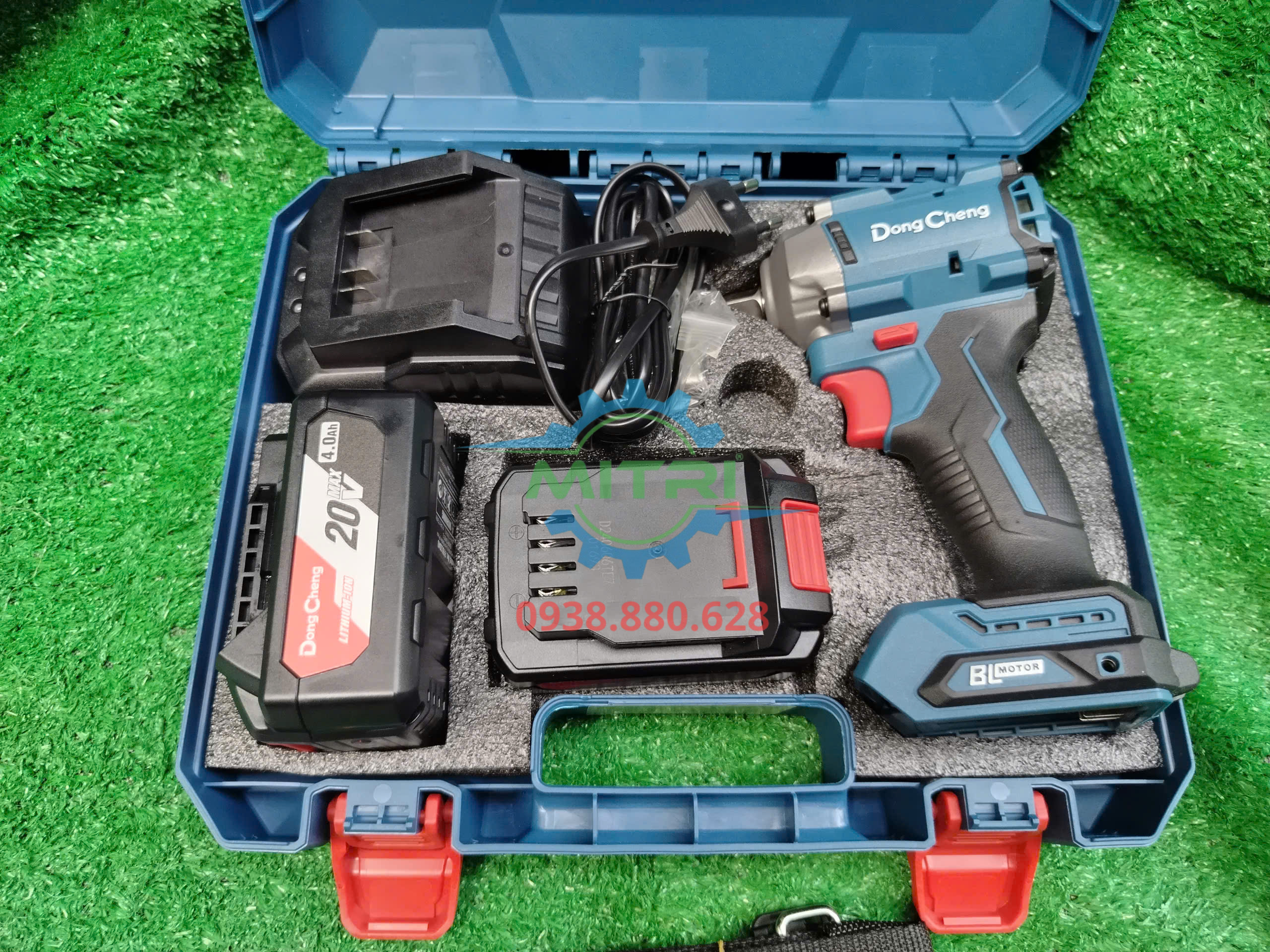Máy mở ốc xe máy DongCheng DCPB358 lực siết mạnh mẽ