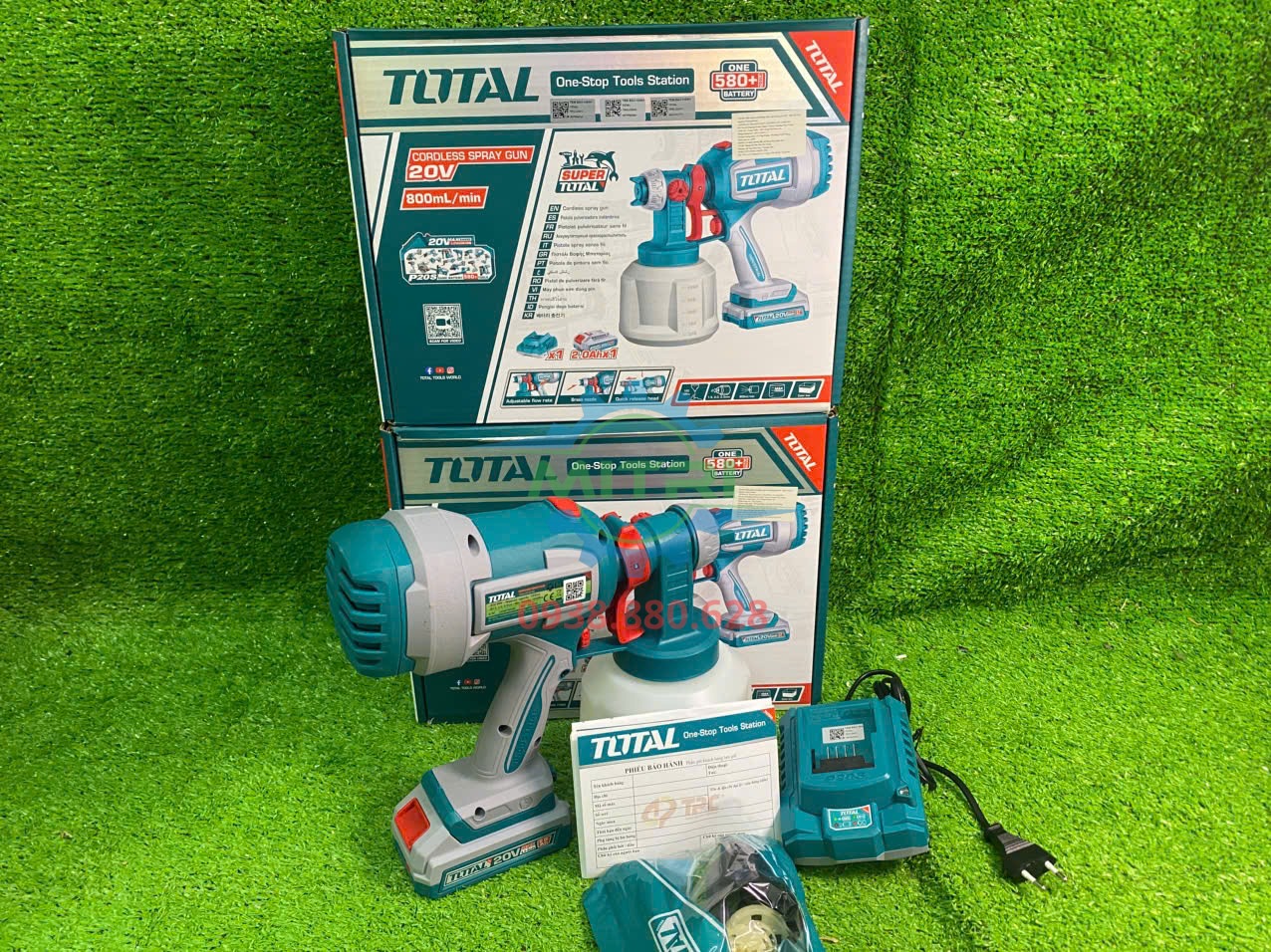 Máy phun sơn Total TSGLI20042 cho công việc hoàn thiện đồ gỗ phù hợp