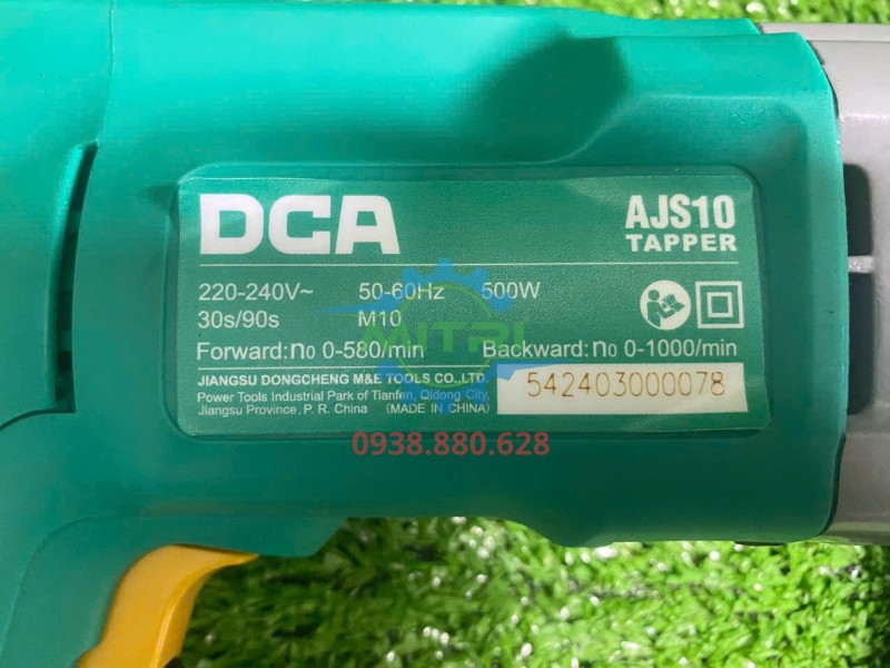 Tem thông số kỹ thuật máy taro ren DCA AJS10 500W