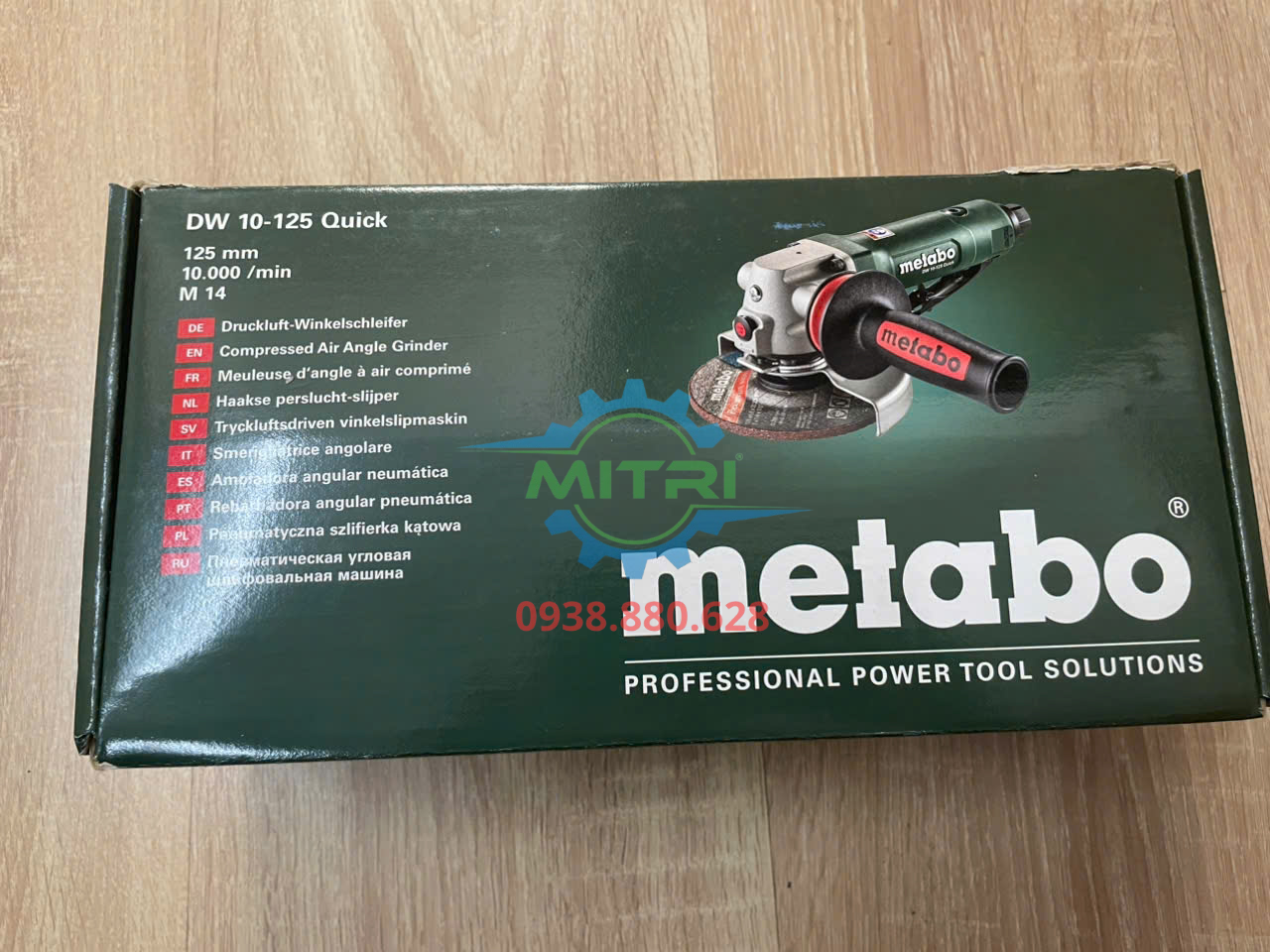 Máy mài góc khí nén Metabo DW 10-125 QUICK chính hãng đá mài 125mm