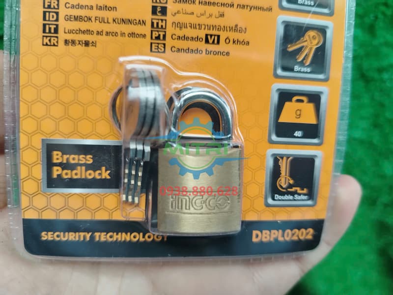 Ổ khóa mini INGCO DBPL0202 20mm chính hãng