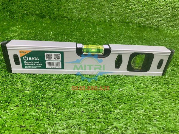 Ống thủy dọc thước thủy 30cm Sata 91611A