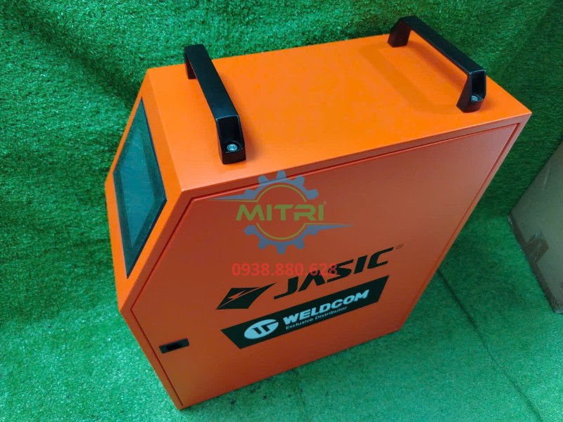 Bộ phụ kiện Jasic LS-20000F và bộ cấp dây WF-22L hop mau cam goc tren ben trai
