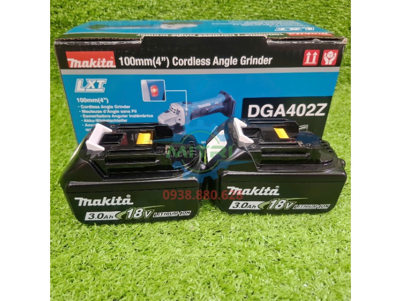 Pin Makita 18V dùng cho máy mài góc Makita DGA402RFE mua riêng