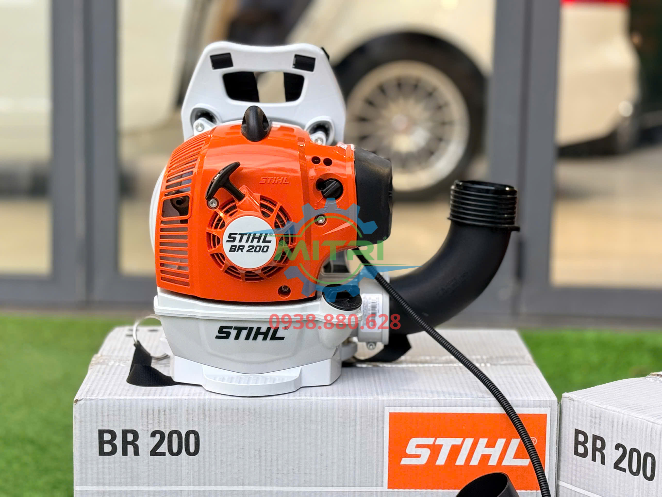 Review thực tế máy thổi lá STIHL BR200 tại Minh Triết