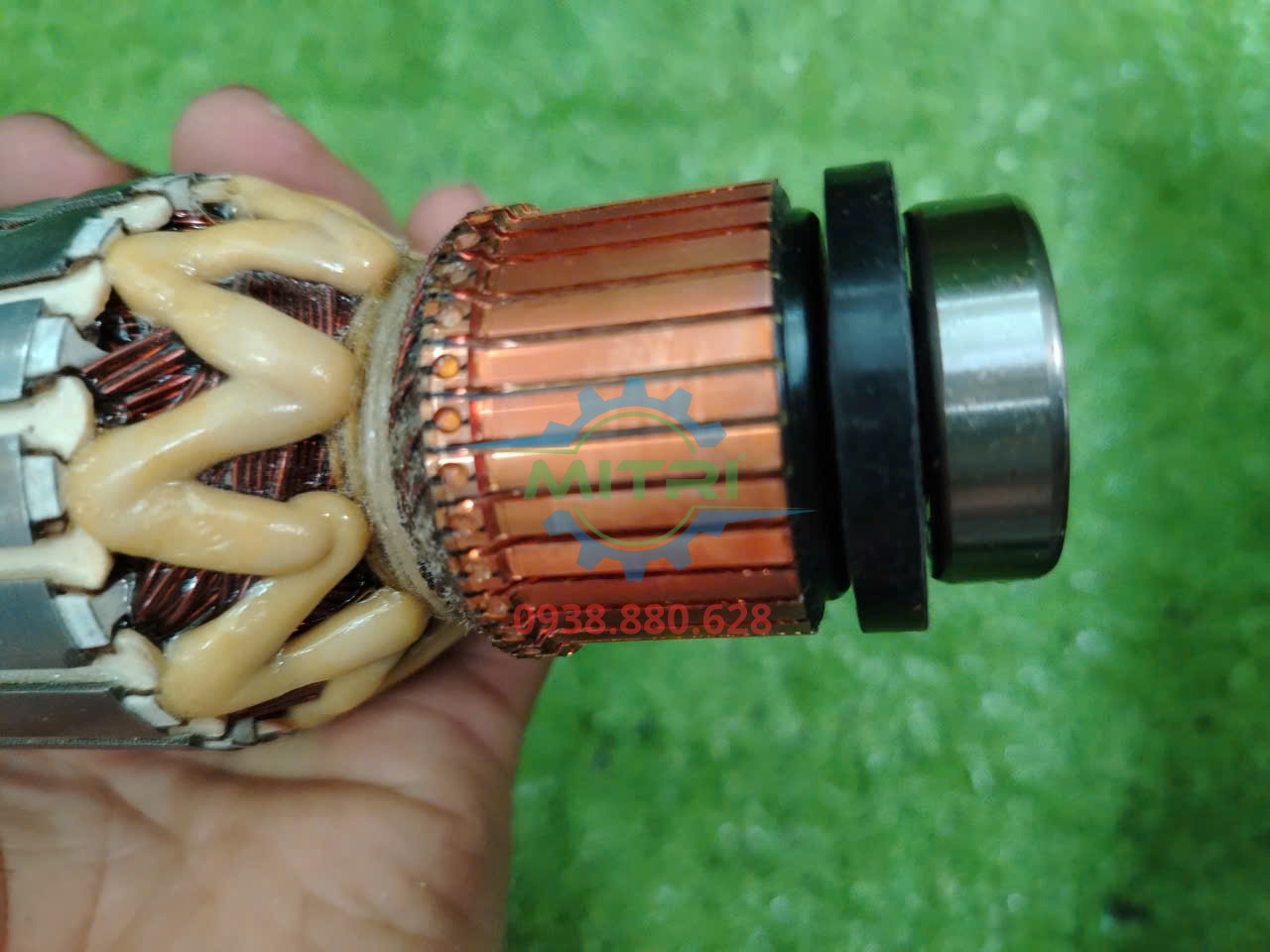 Chi tiết cổ góp và vòng bi rotor máy mài Makita GA7060 513448-2