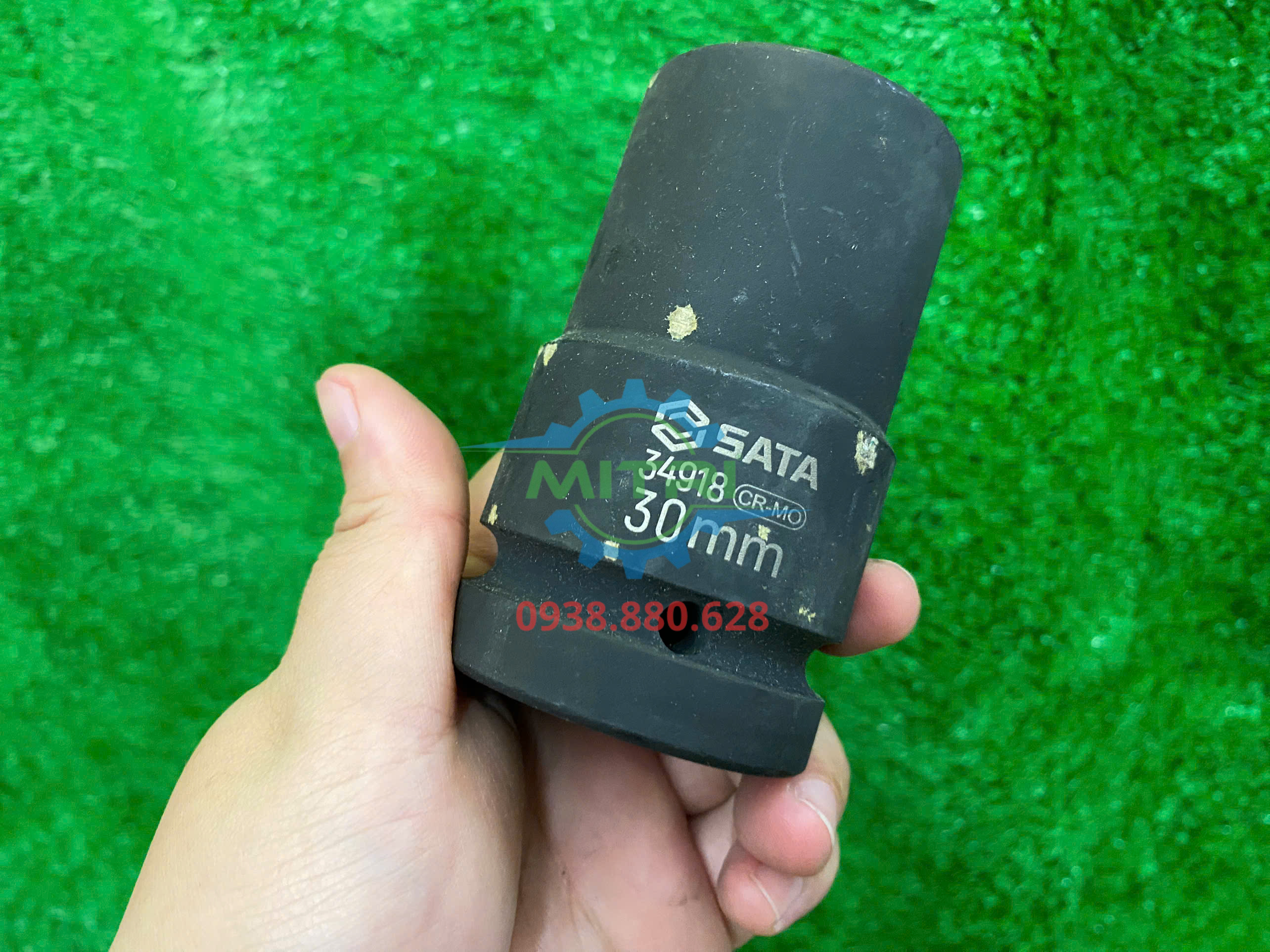 Đầu tuýp đen 1 inch 30mm Sata 34918 thành dày