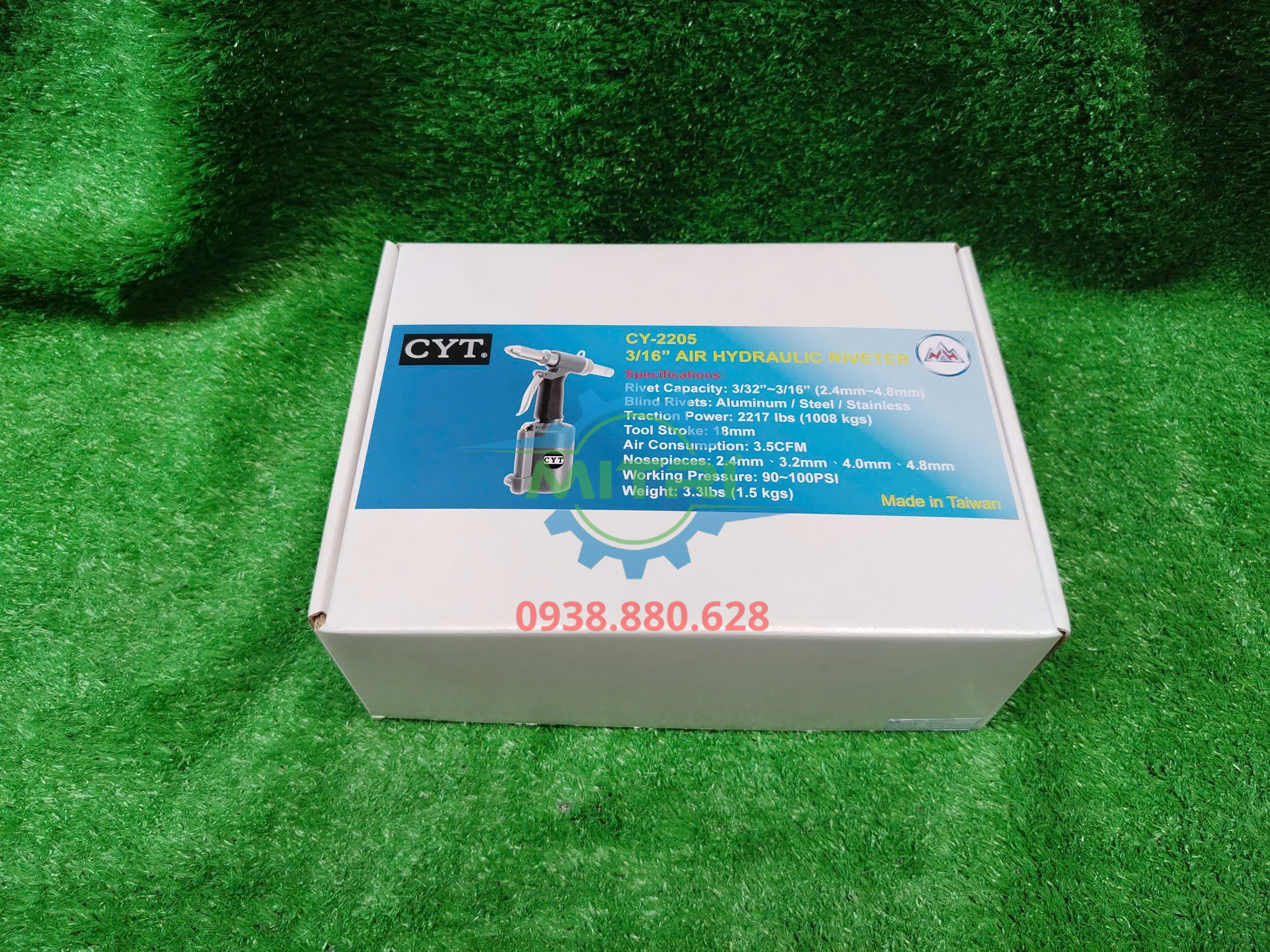 Súng Bắn Rivet INOX CYT CY-2205 | 2.4-4.8mm | Lực Rút 1 Tấn | Minh Triết