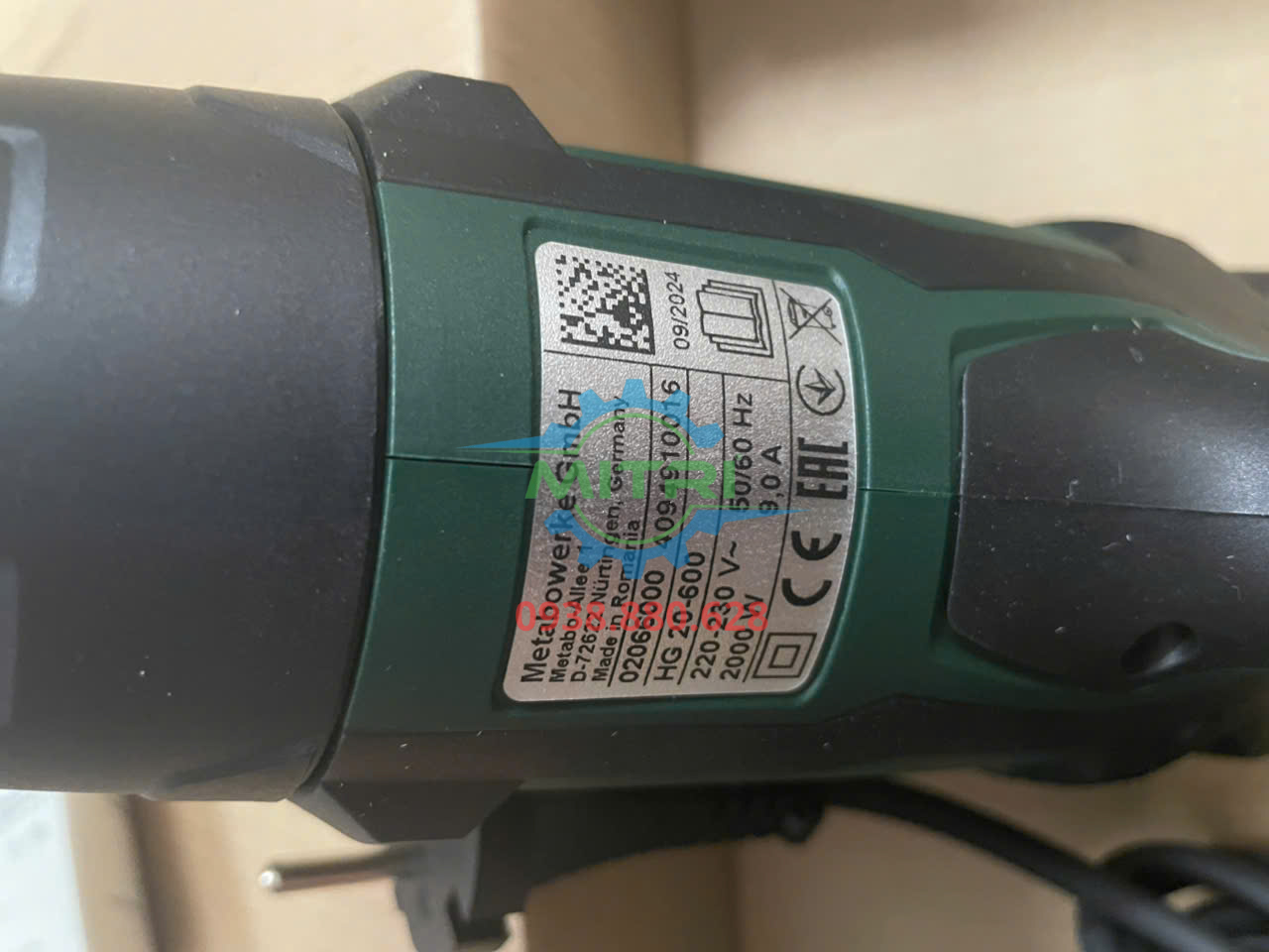 Súng thổi hơi nóng Metabo HG 20-600 nhập khẩu Romani chính hãng