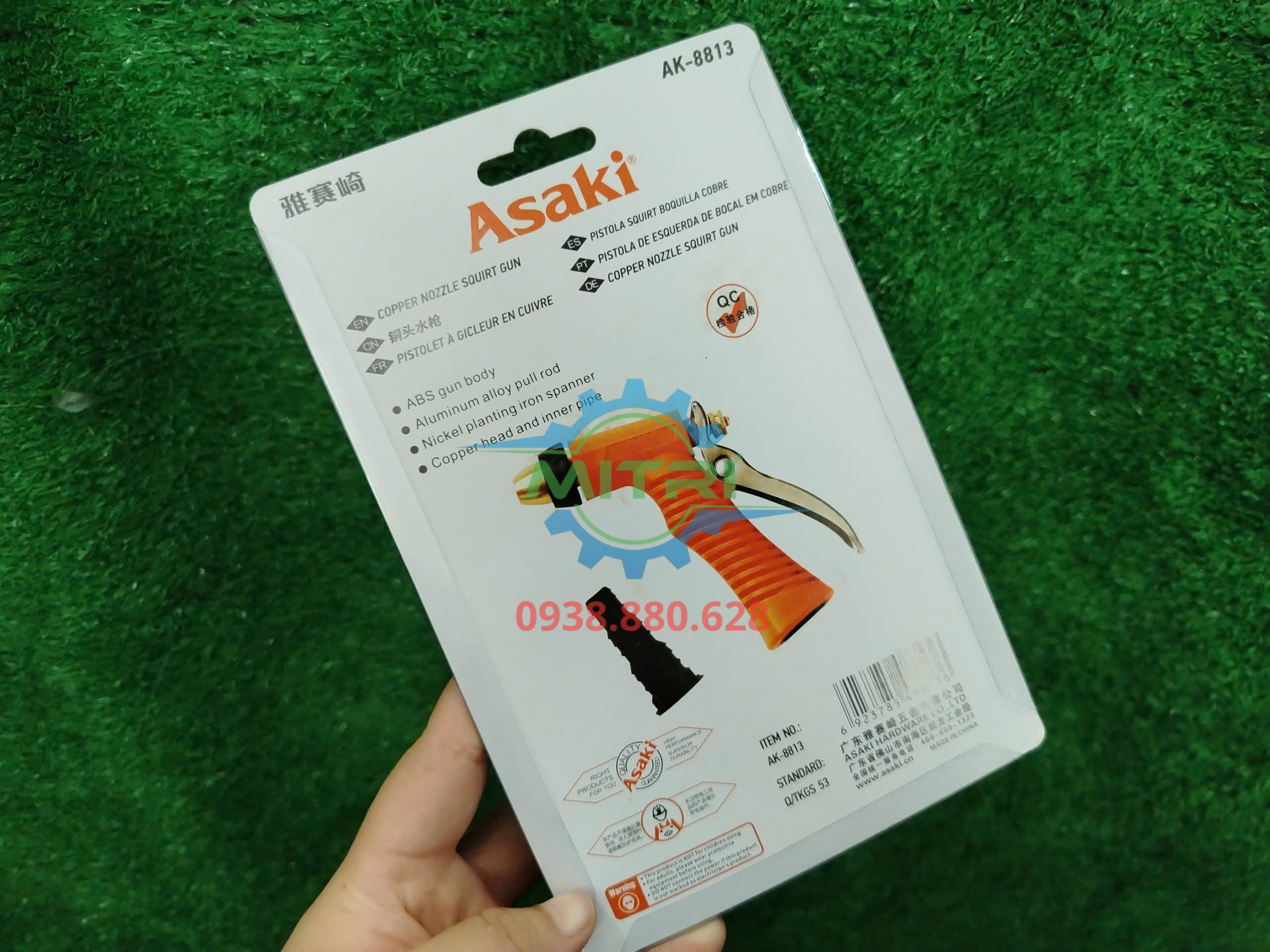Thực tế súng phun nước Asaki AK-8813 chính hãng tại Minh Triết