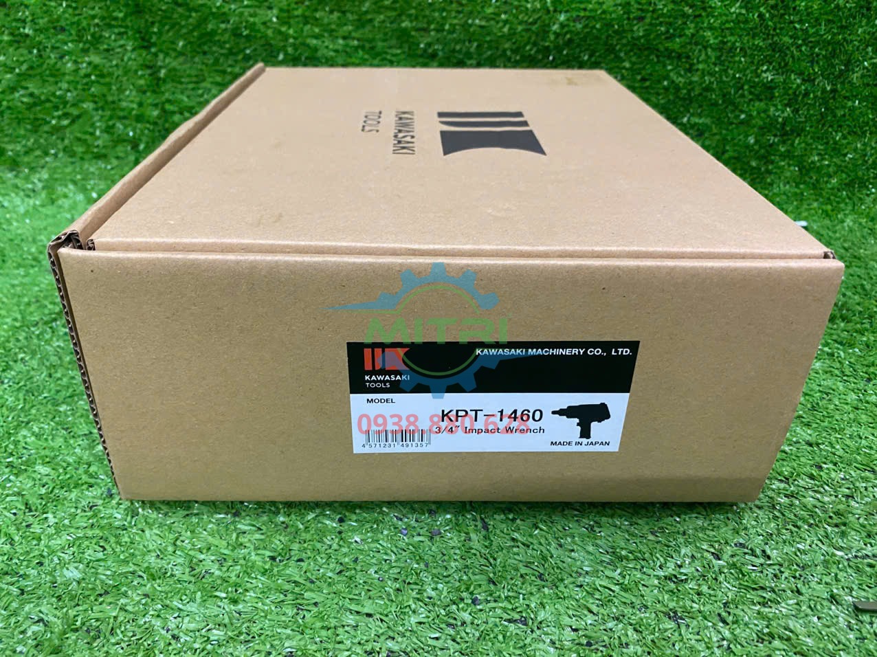 Súng vặn bu lông Kawasaki KPT-1460 kích thước 280 x 98 x 220 mm