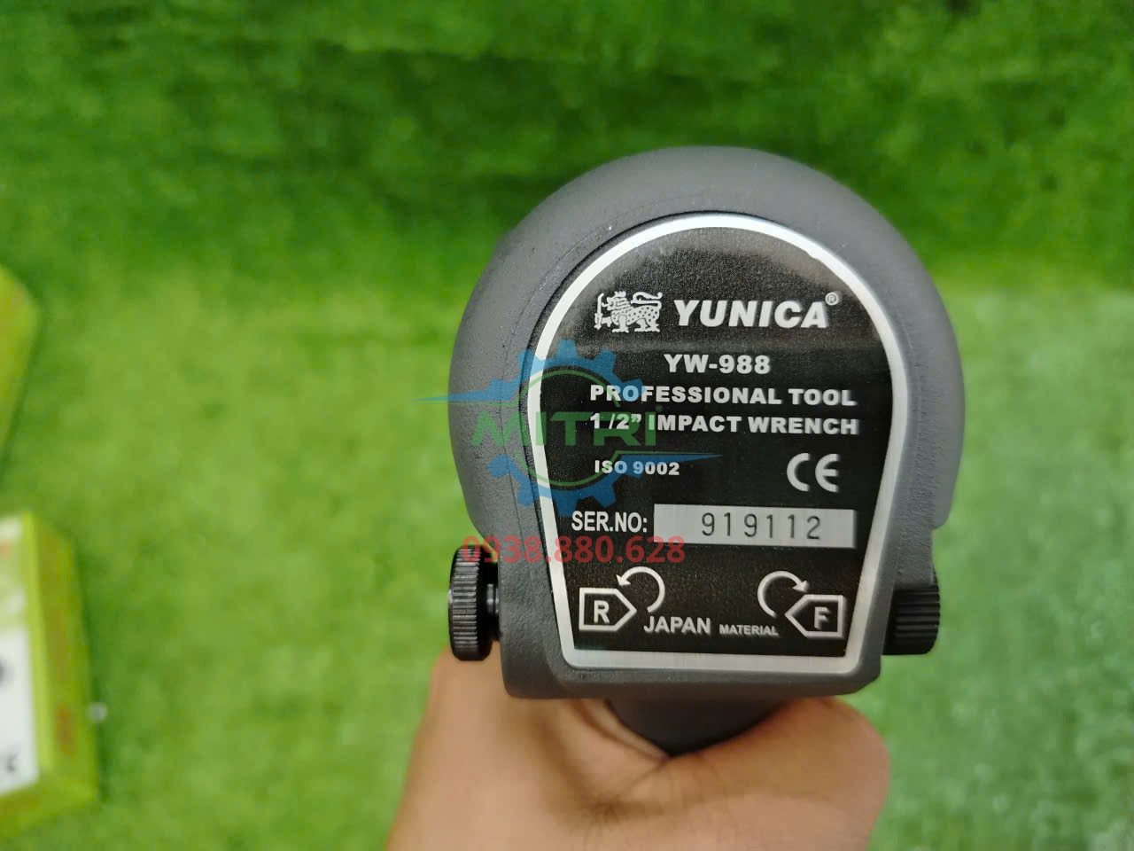 Súng xiết bu lông khí nén Yunica YW-988 tốc độ không tải 7000 vòng phút